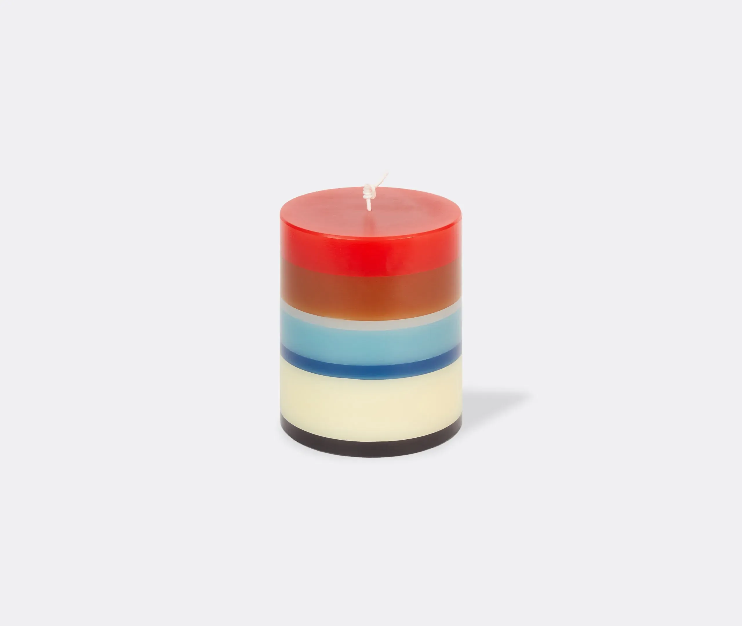Low Totem Candle - Red Multicolor, Wax image