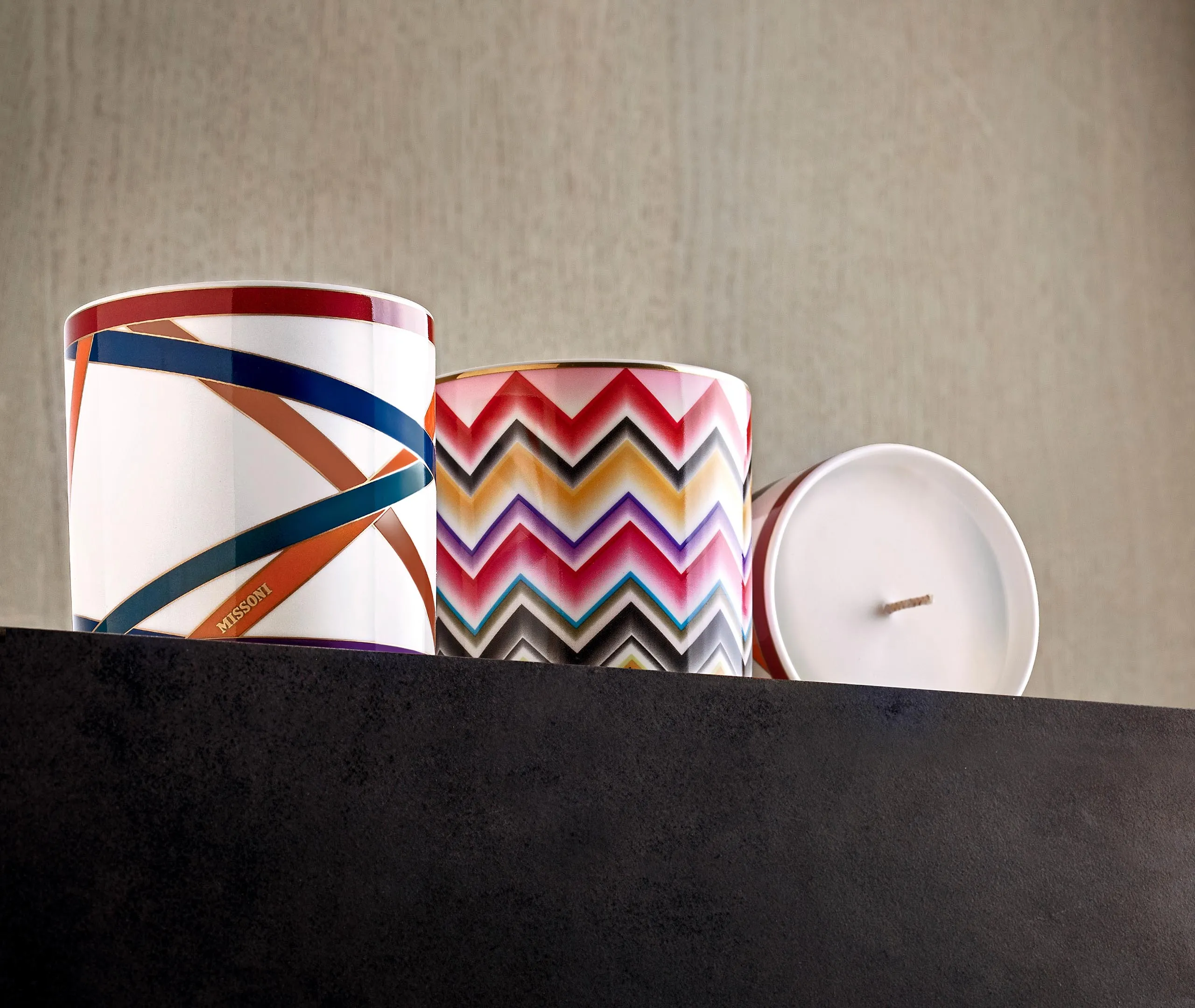 Marrakech Scented Candle - Multicolor, Bone China