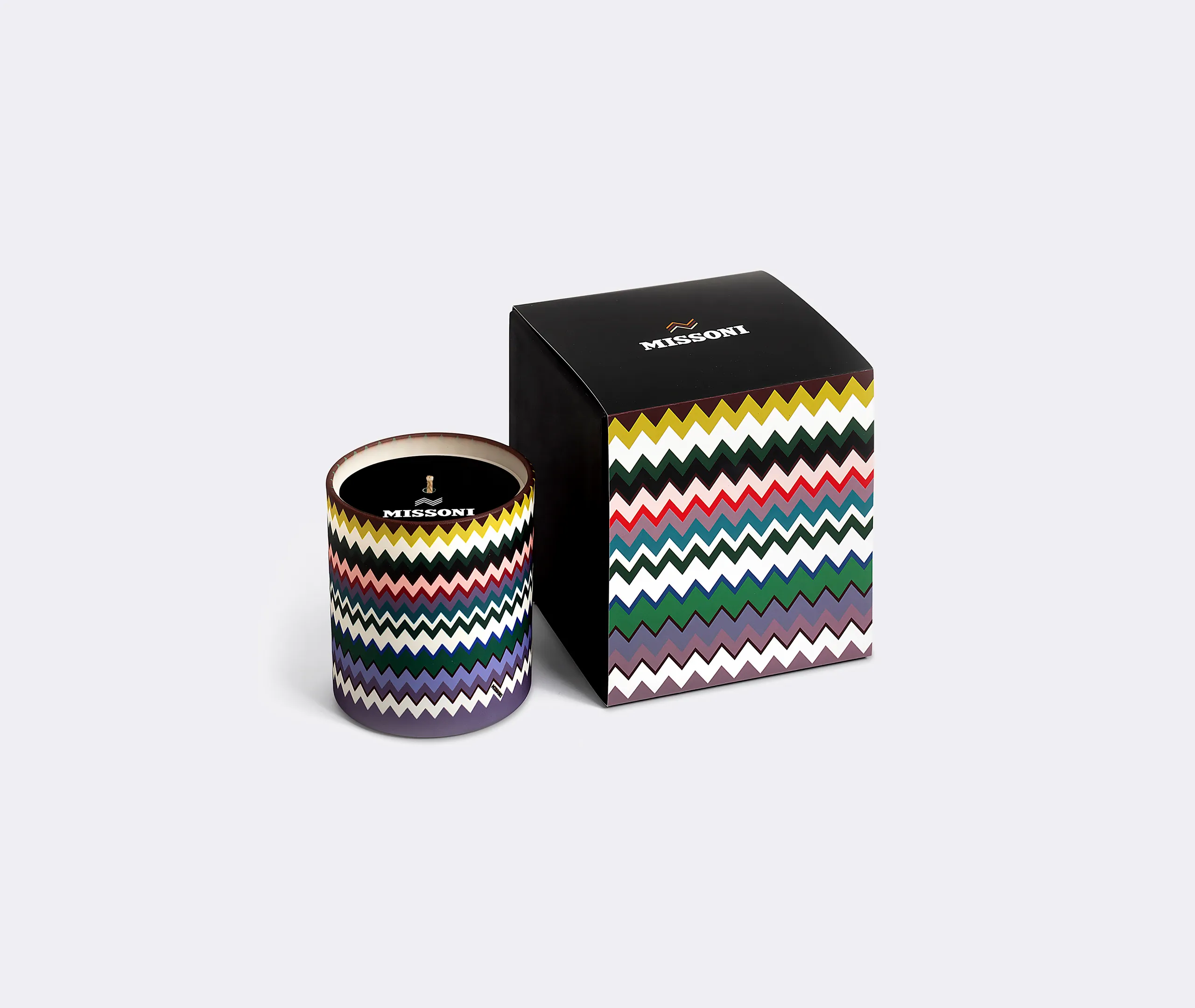 Micro Zigzag Scented Candle - Multicolor