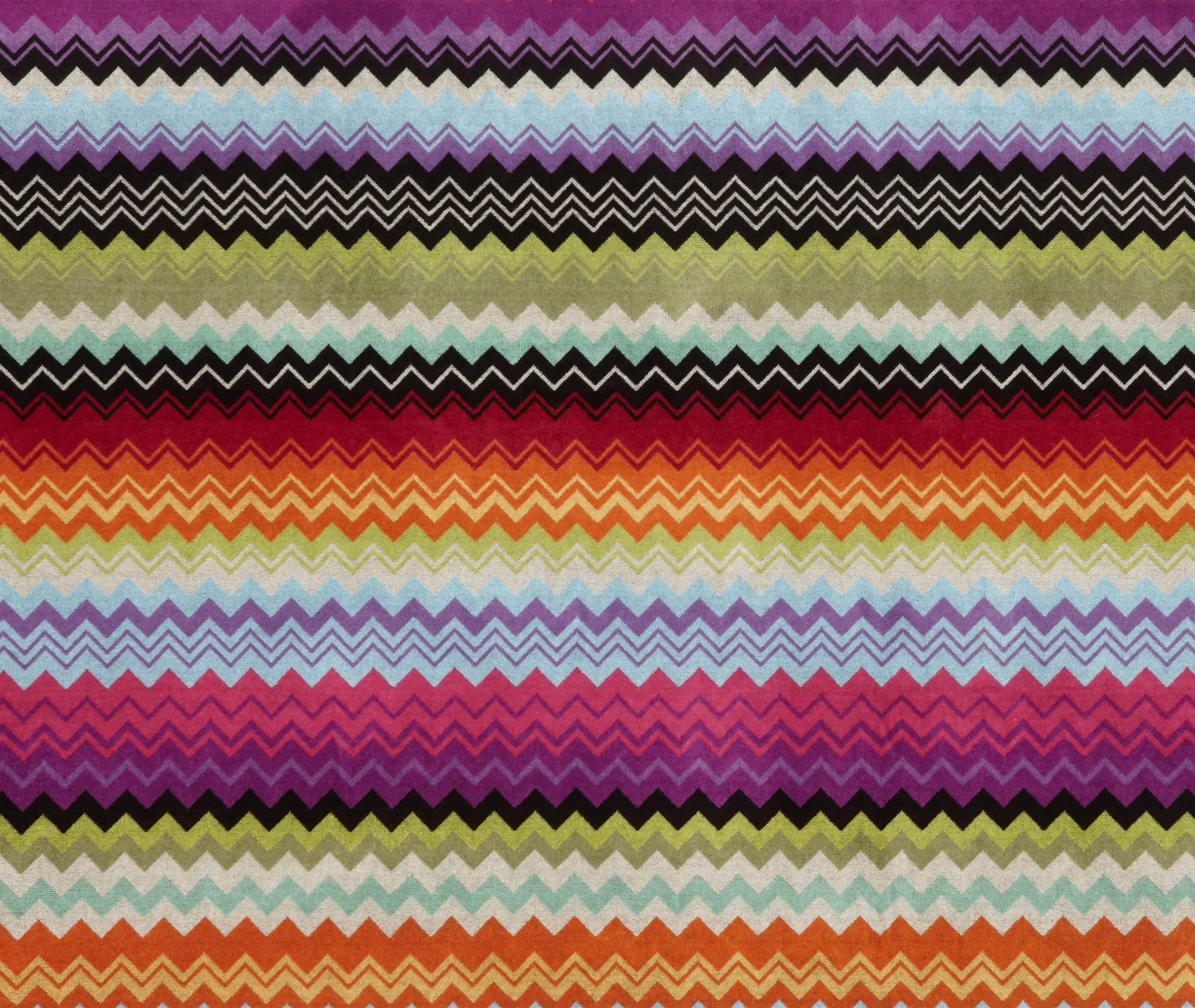 MissoniHome Giacomo Bath Towel - Orange Multicolor, Cotton Terry Velour alternate view
