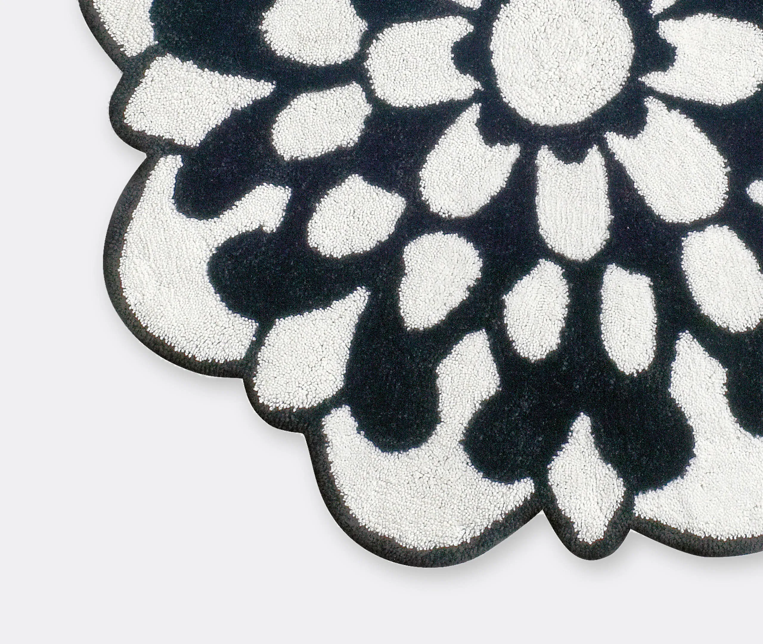 MissoniHome Otil Bath Mat - Black and White, Cotton Terry alternate view