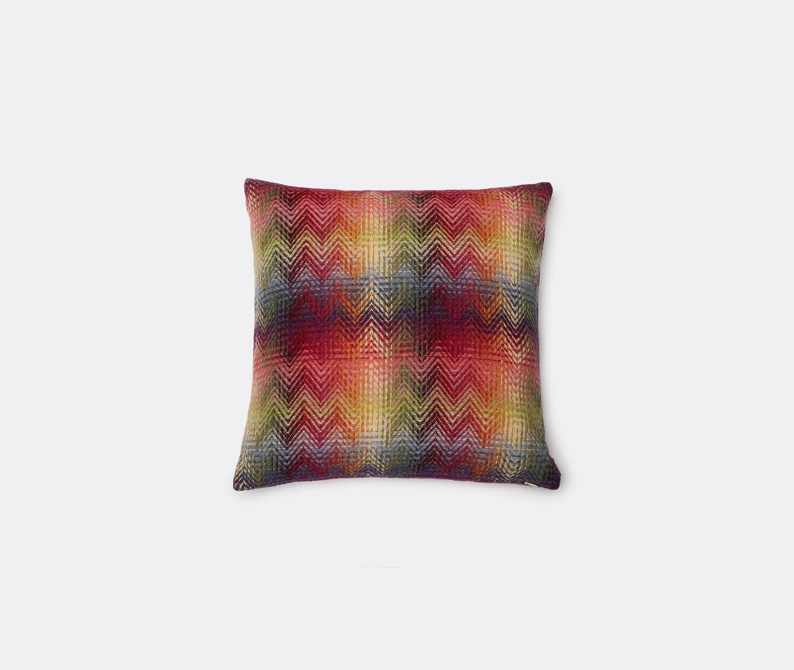 Montgomery Cushion Geometric Pattern - Red, Wool