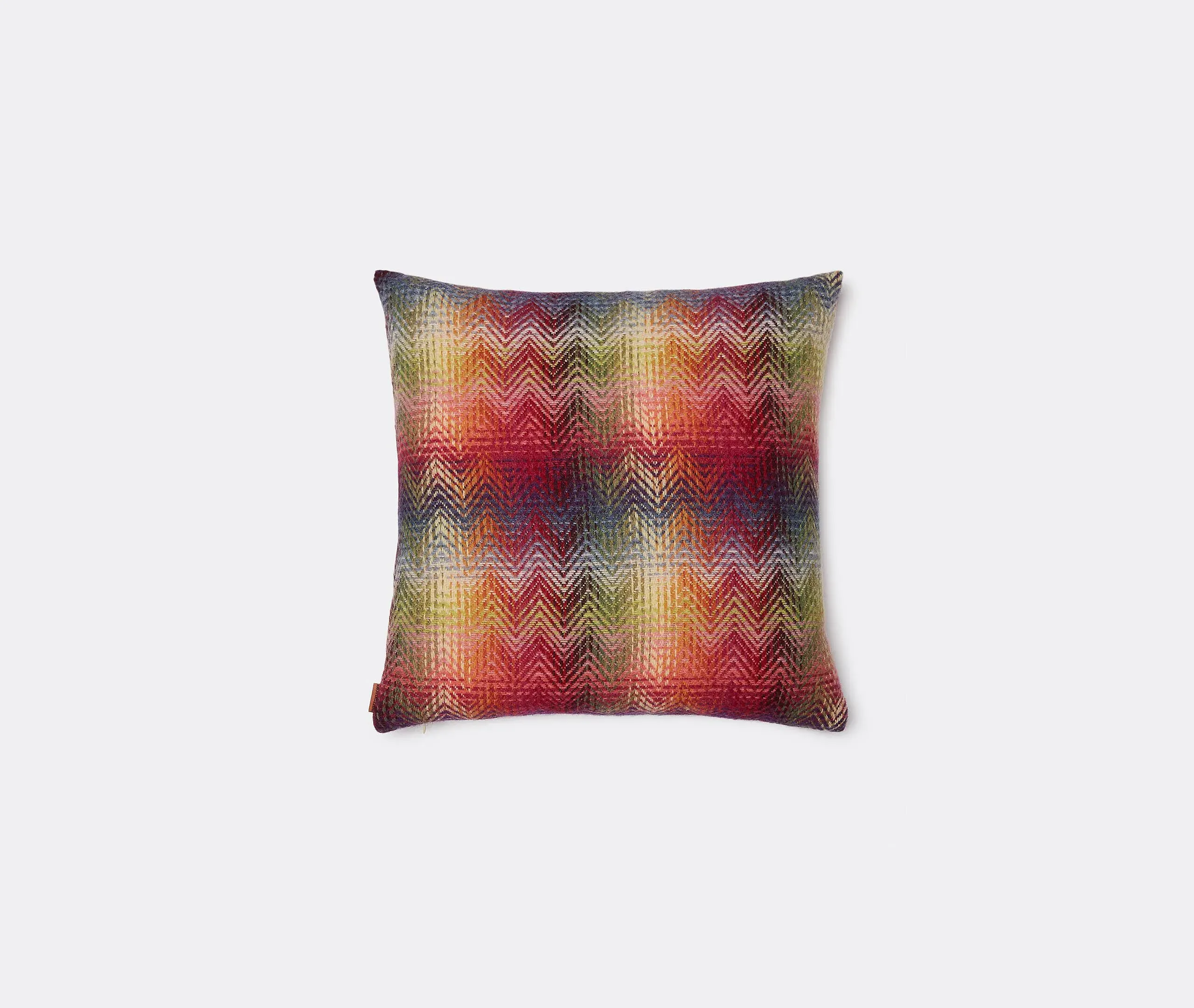 Montgomery Cushion Geometric Pattern - Red, Wool