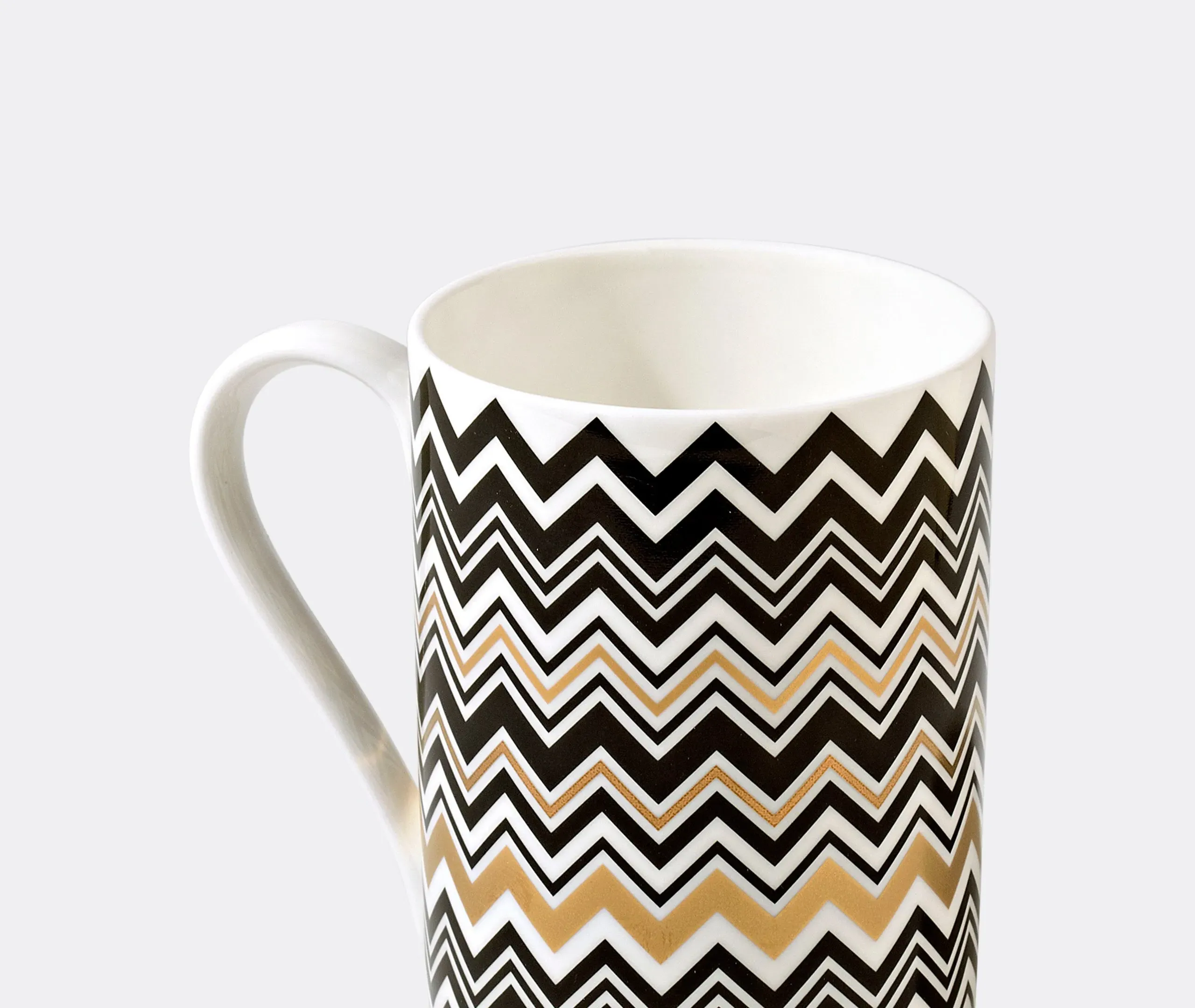 Mug with Zigzag Pattern - Multicolour