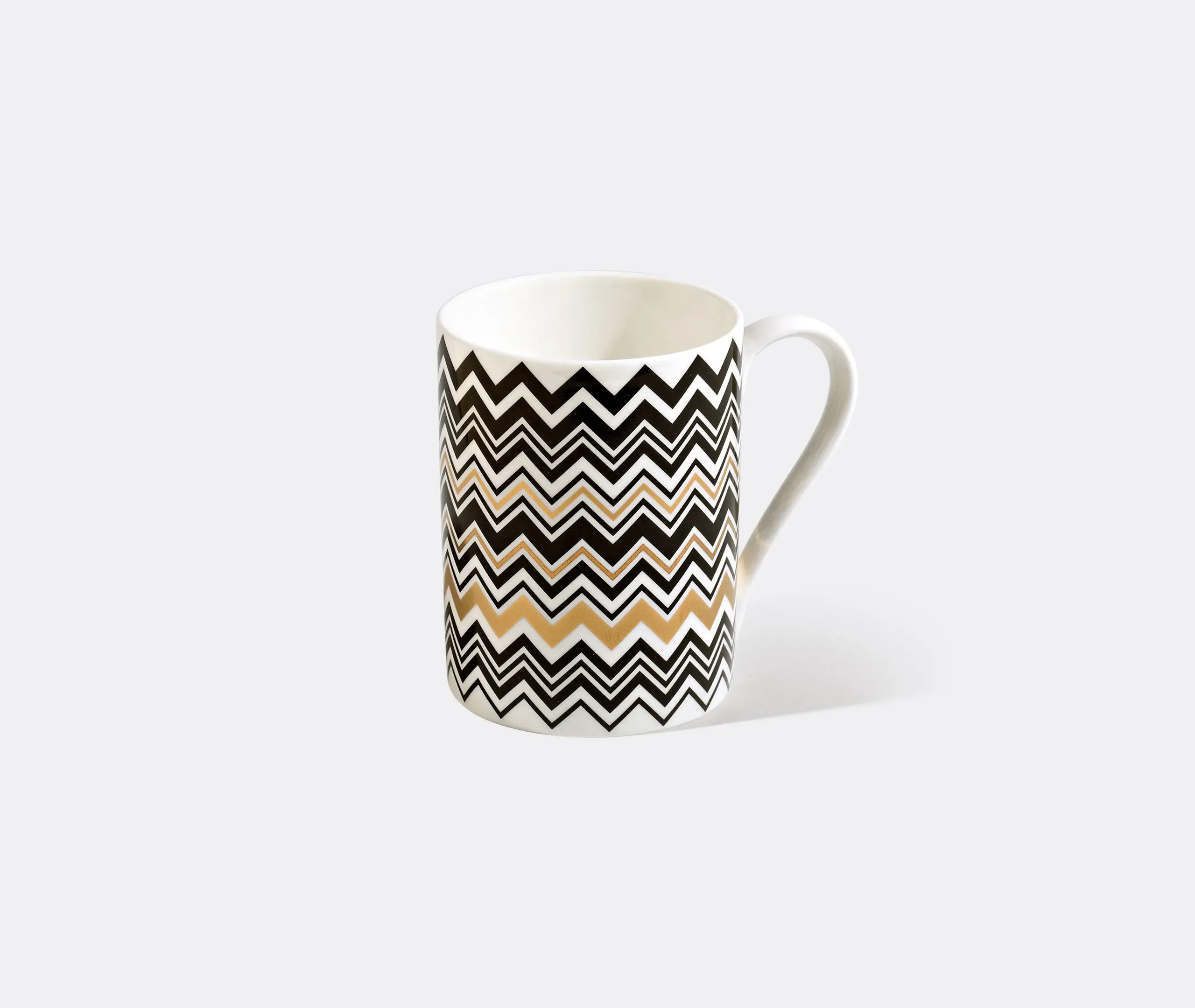 Mug with Zigzag Pattern - Multicolour