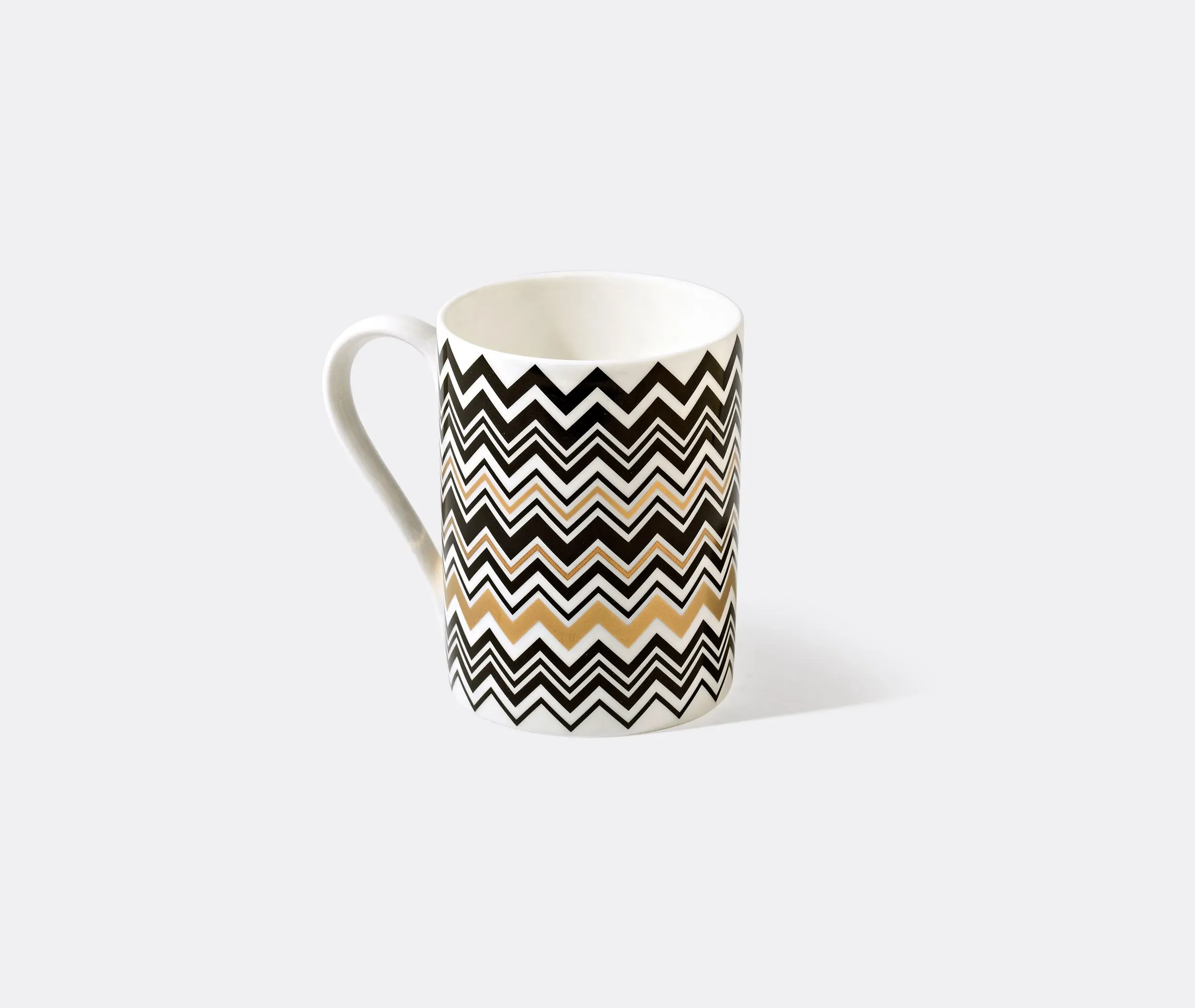 Mug with Zigzag Pattern - Multicolour