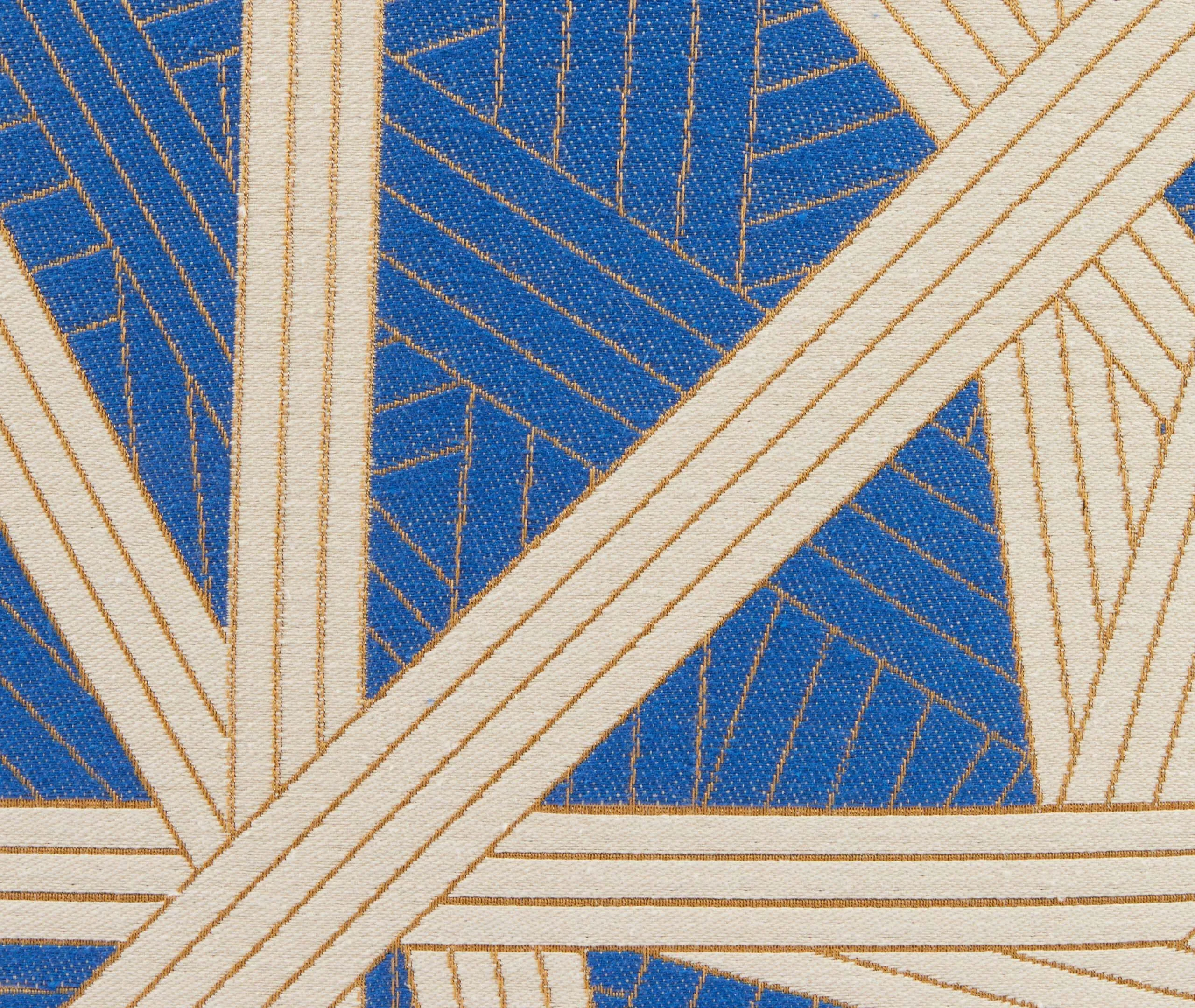 Nastri Cube Pouf - Blue