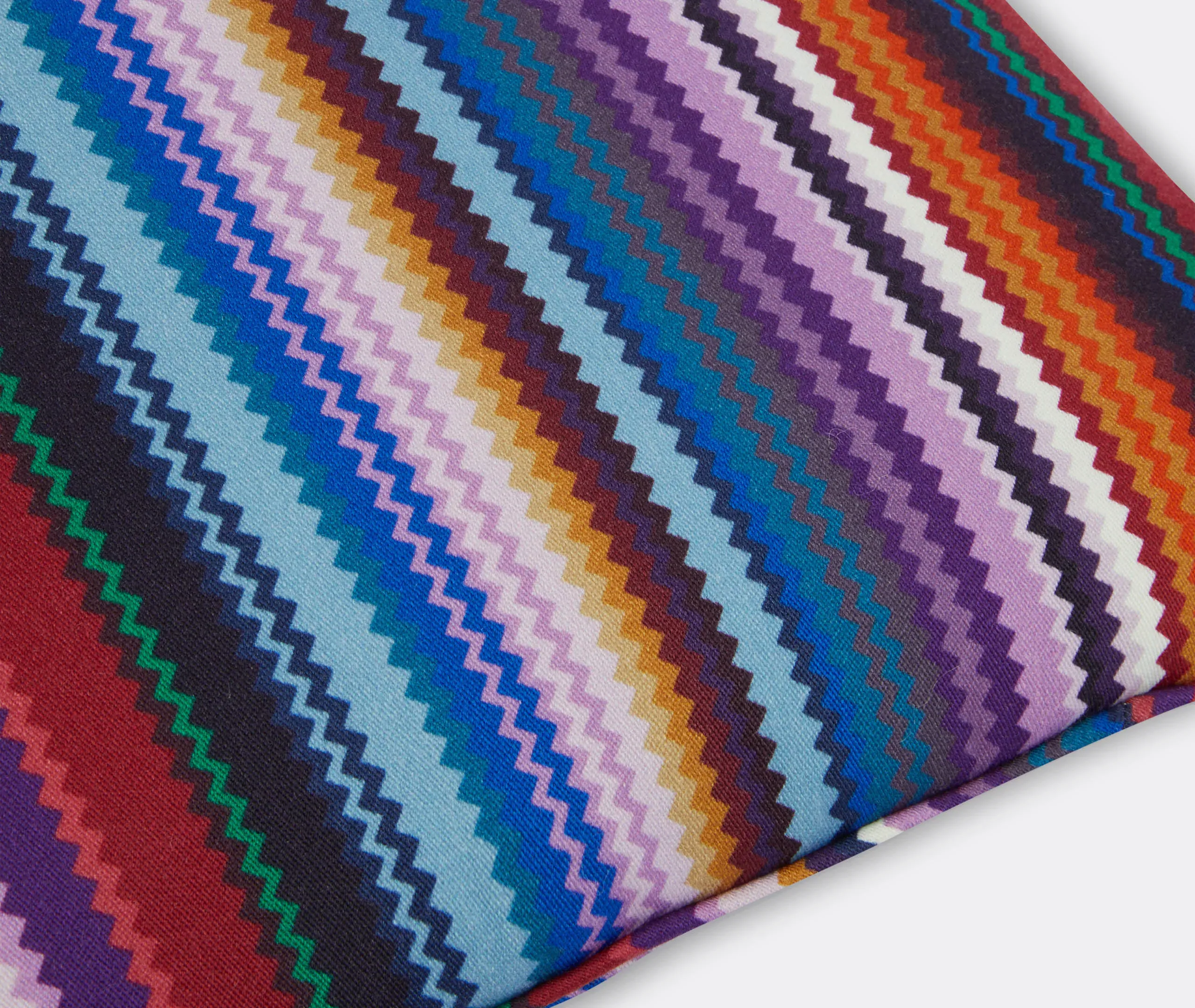 Shanghai Cushion - Blue Multicolor, Wool Satin