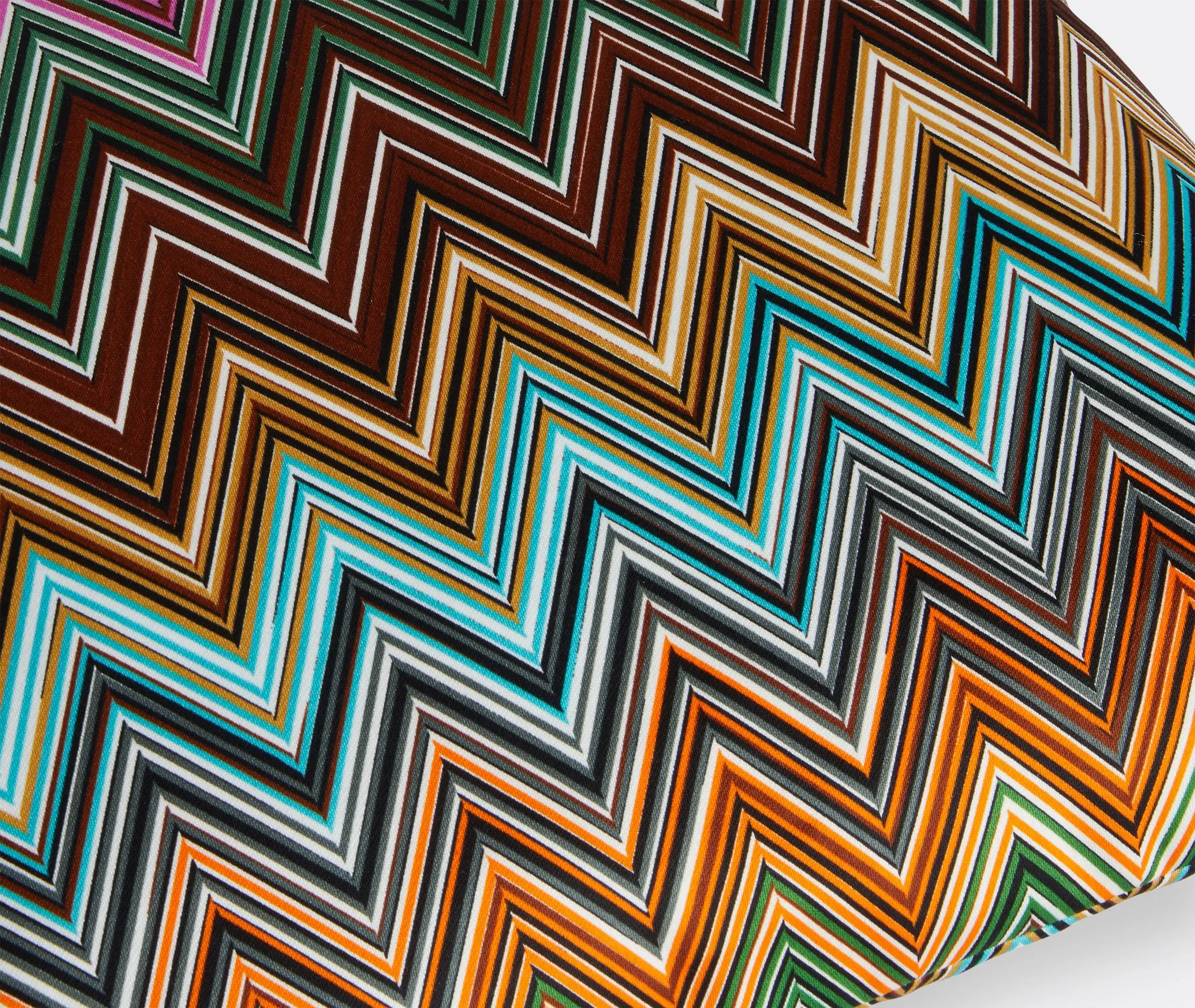 Small Cushion with Stripe Pattern - Multicolor