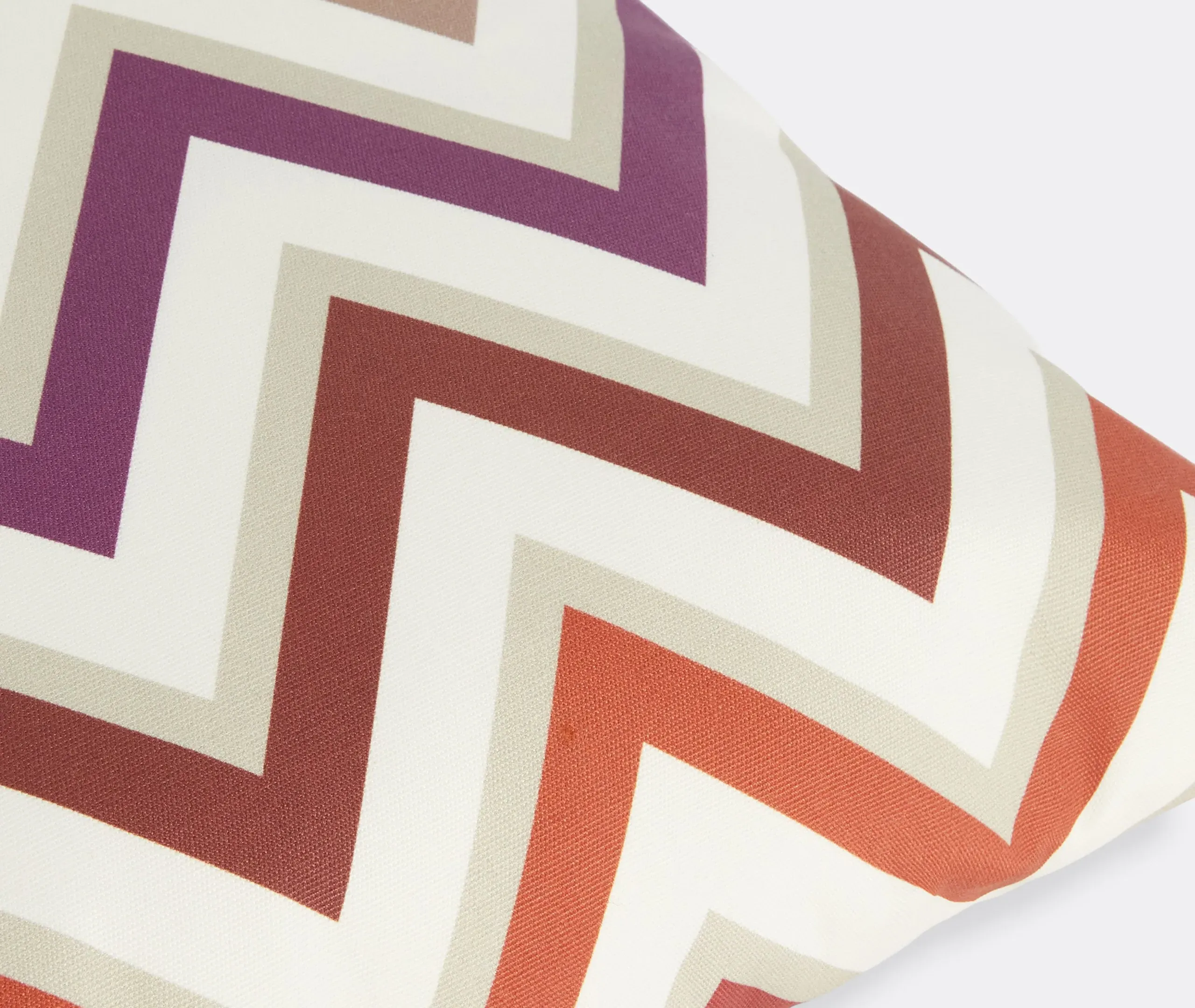 Small Outdoor Cushion with Zigzag - Multicolor