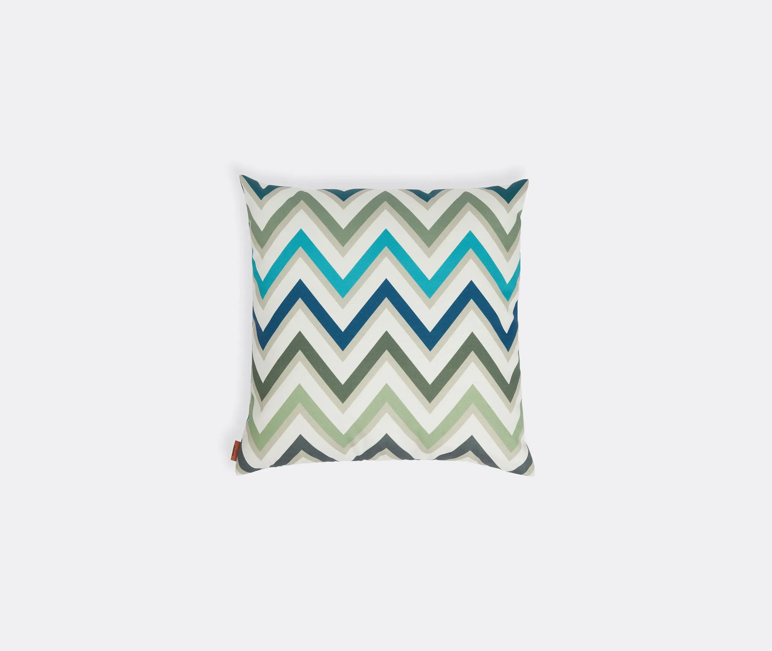 Small Outdoor Cushion with Zigzag - Multicolor