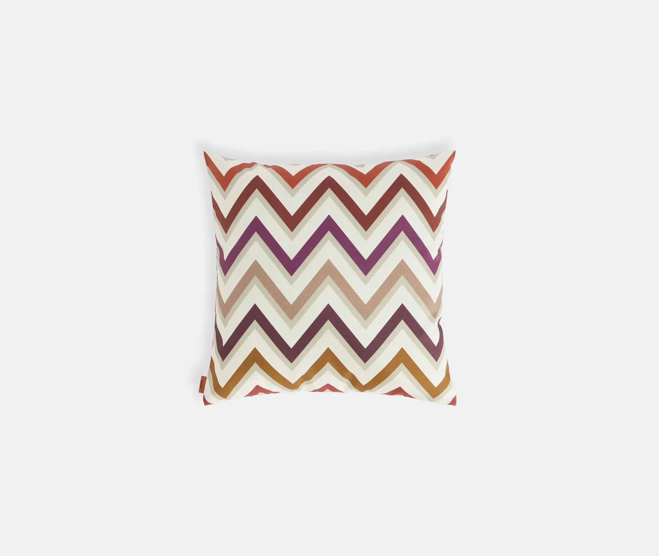 Small Outdoor Cushion with Zigzag - Multicolor