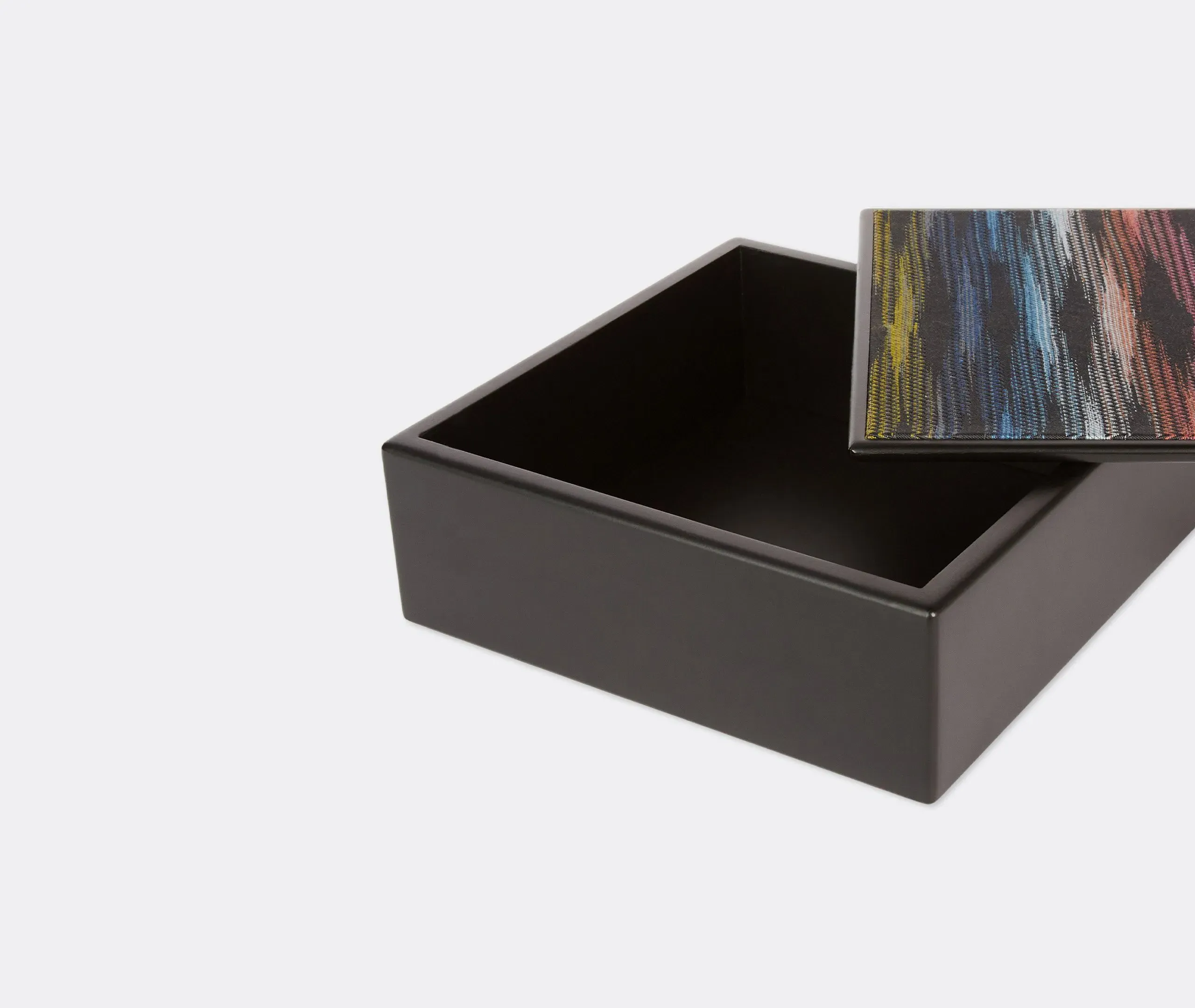 Small Storage Box with Lid - Multicolor, Fabric