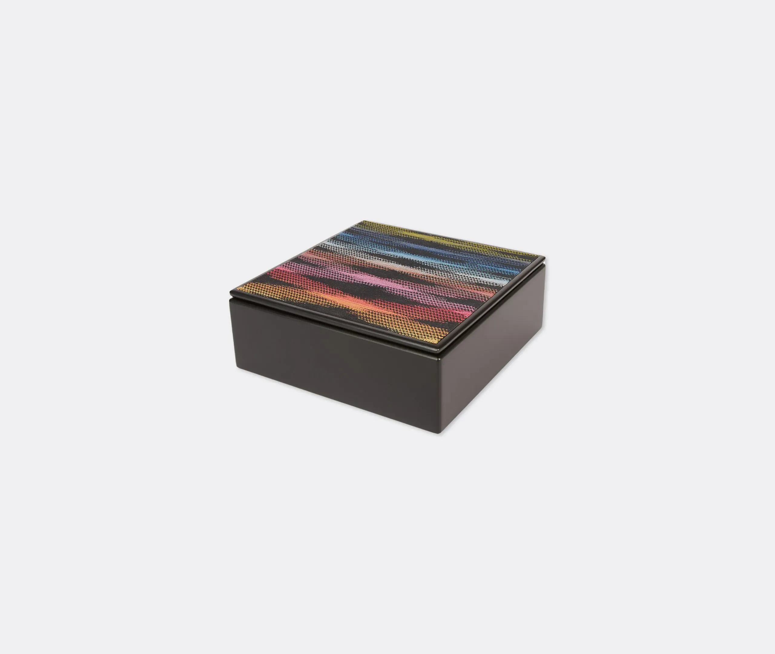 Small Storage Box with Lid - Multicolor, Fabric image
