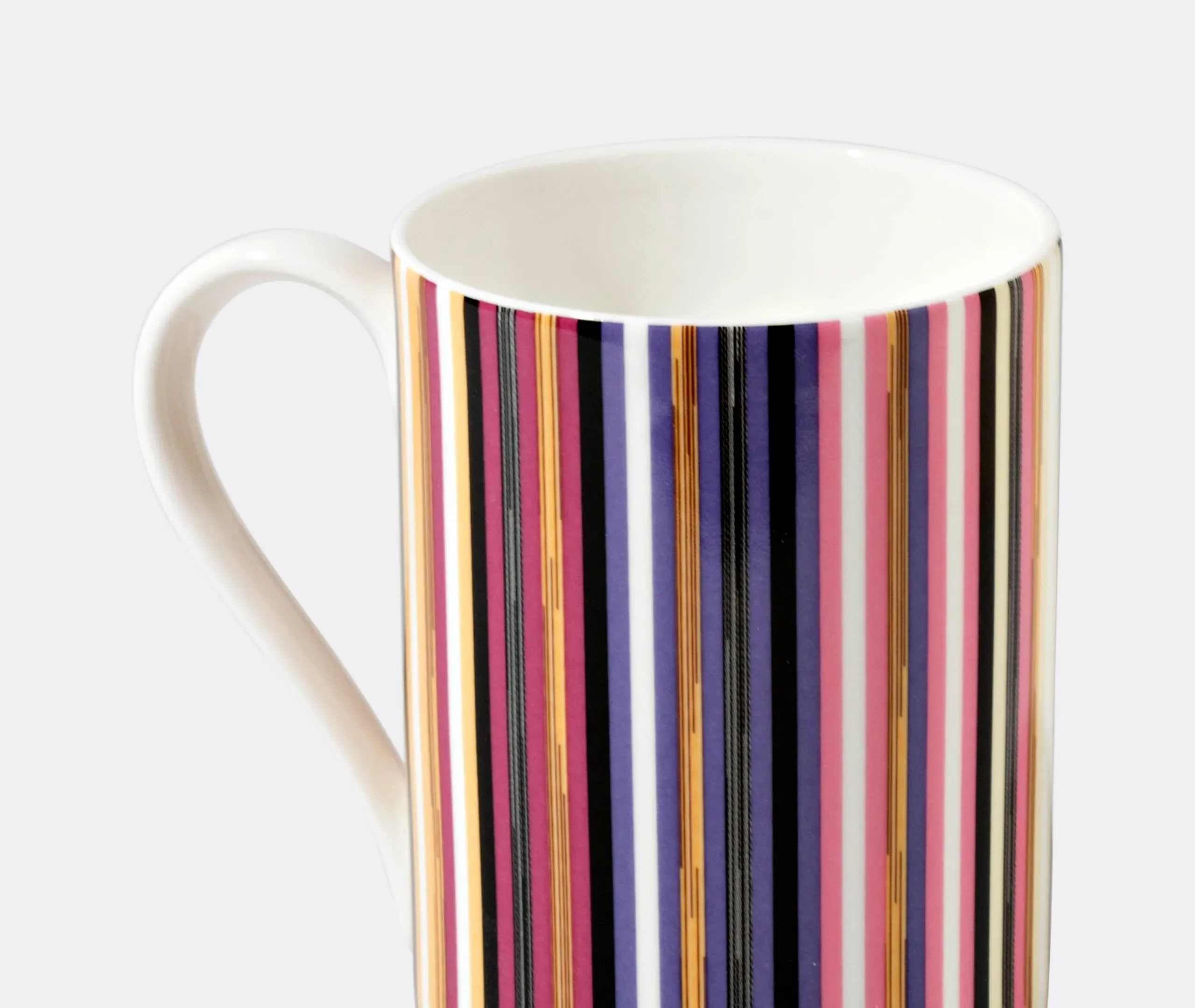 Striped Mug - Multicolour, Bone China