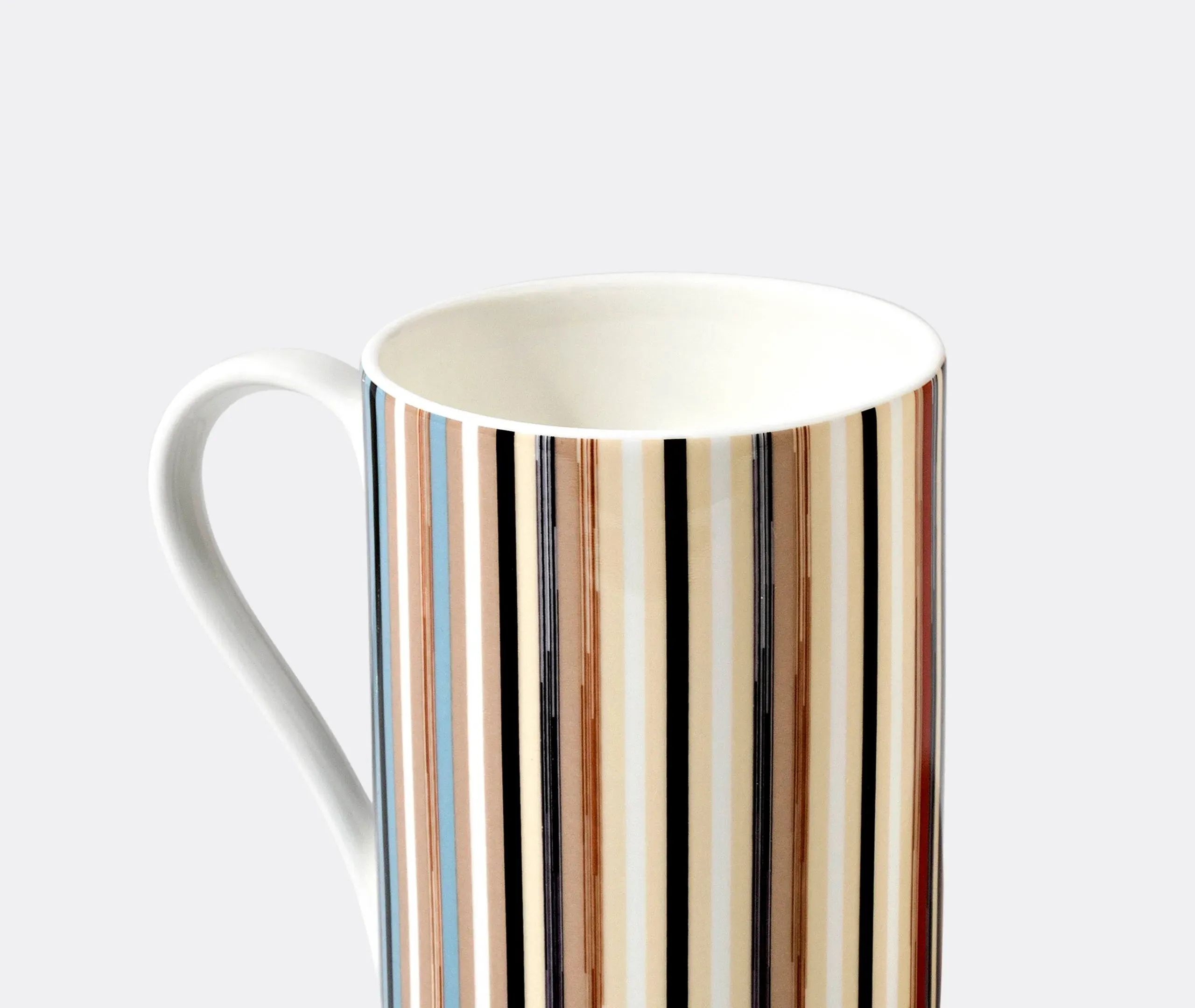 Striped Mug - Multicolour, Bone China