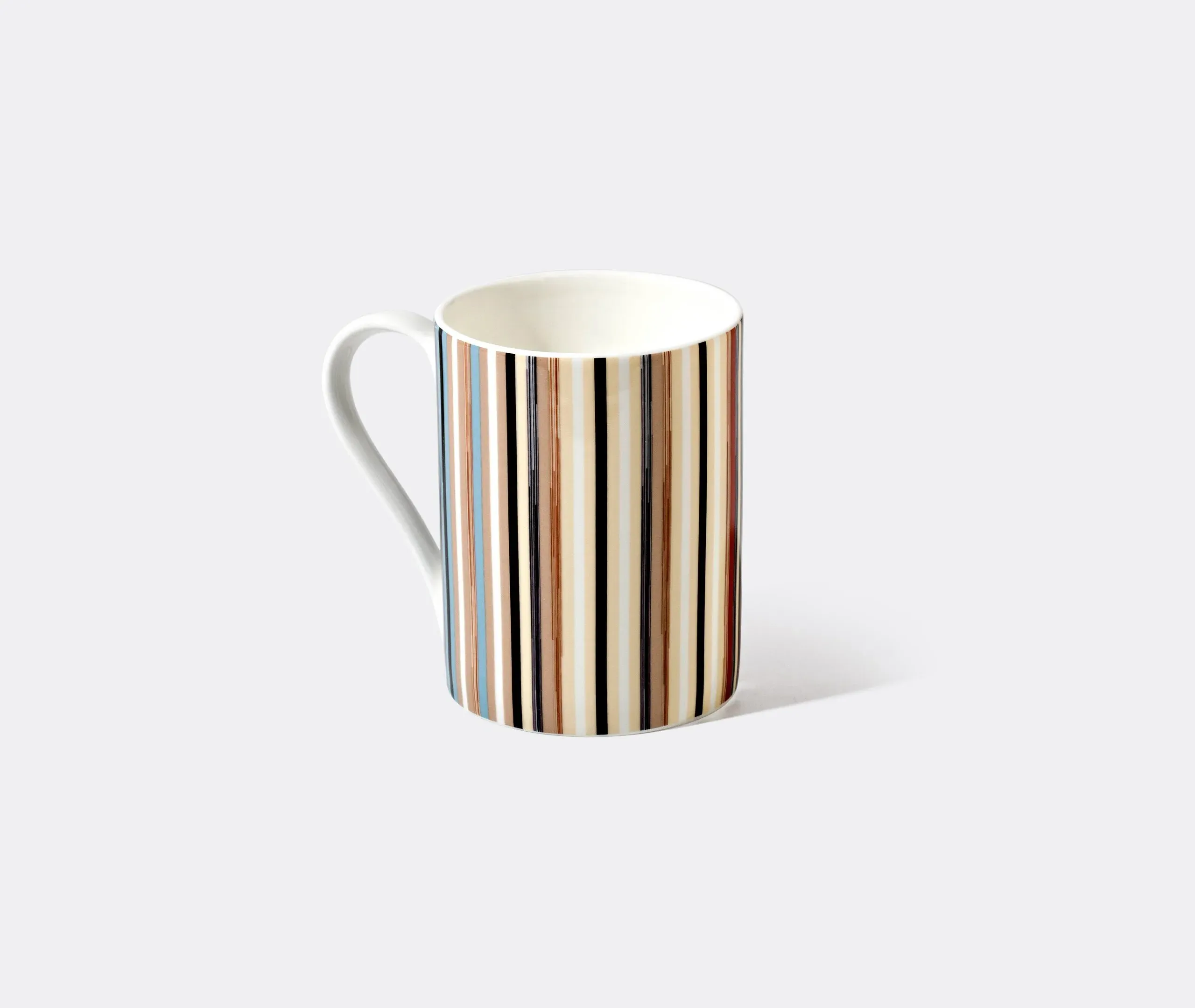 Striped Mug - Multicolour, Bone China image