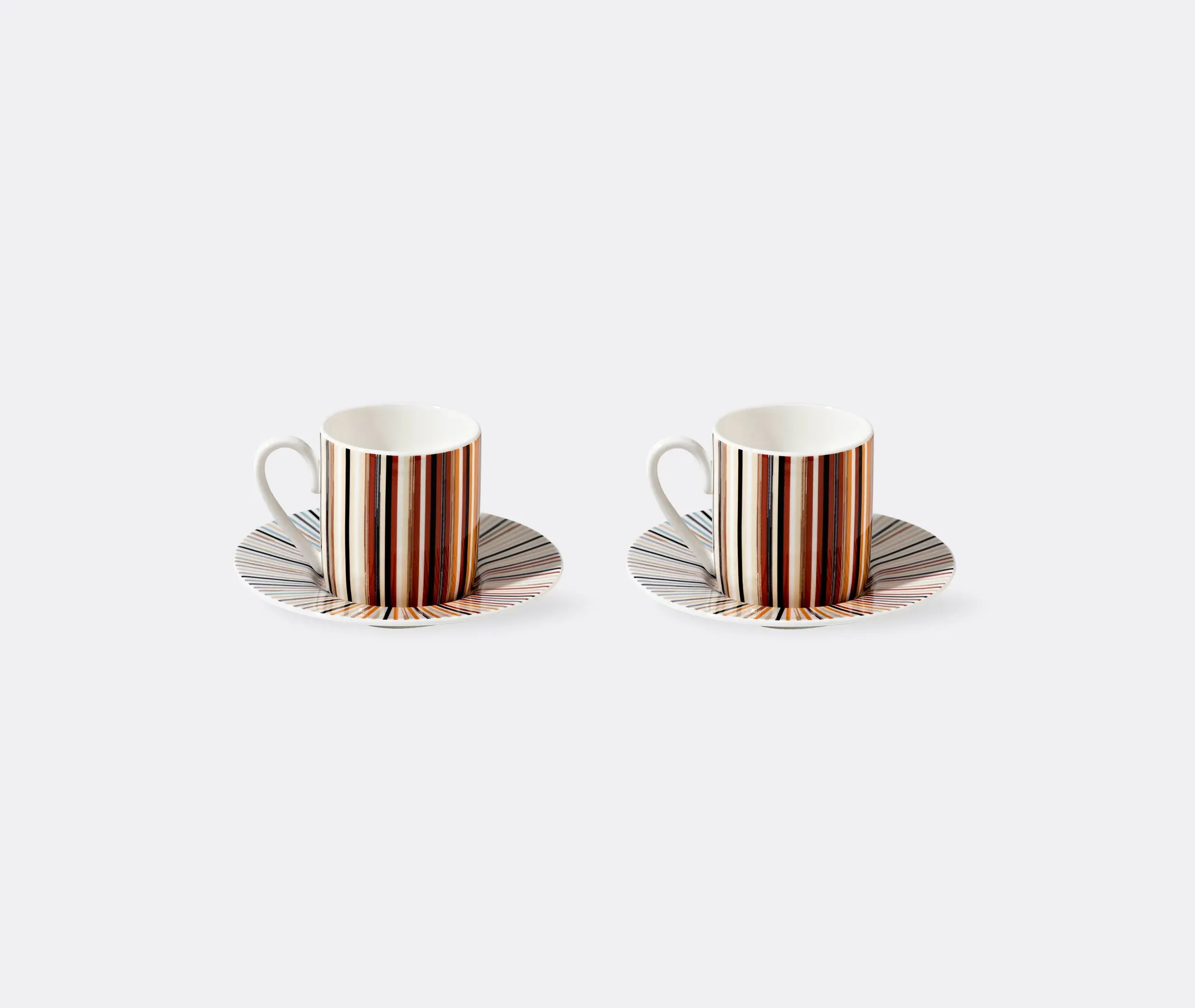 Stripes Jenkins Coffee Cup and Saucer Set of Two - Multicolour product