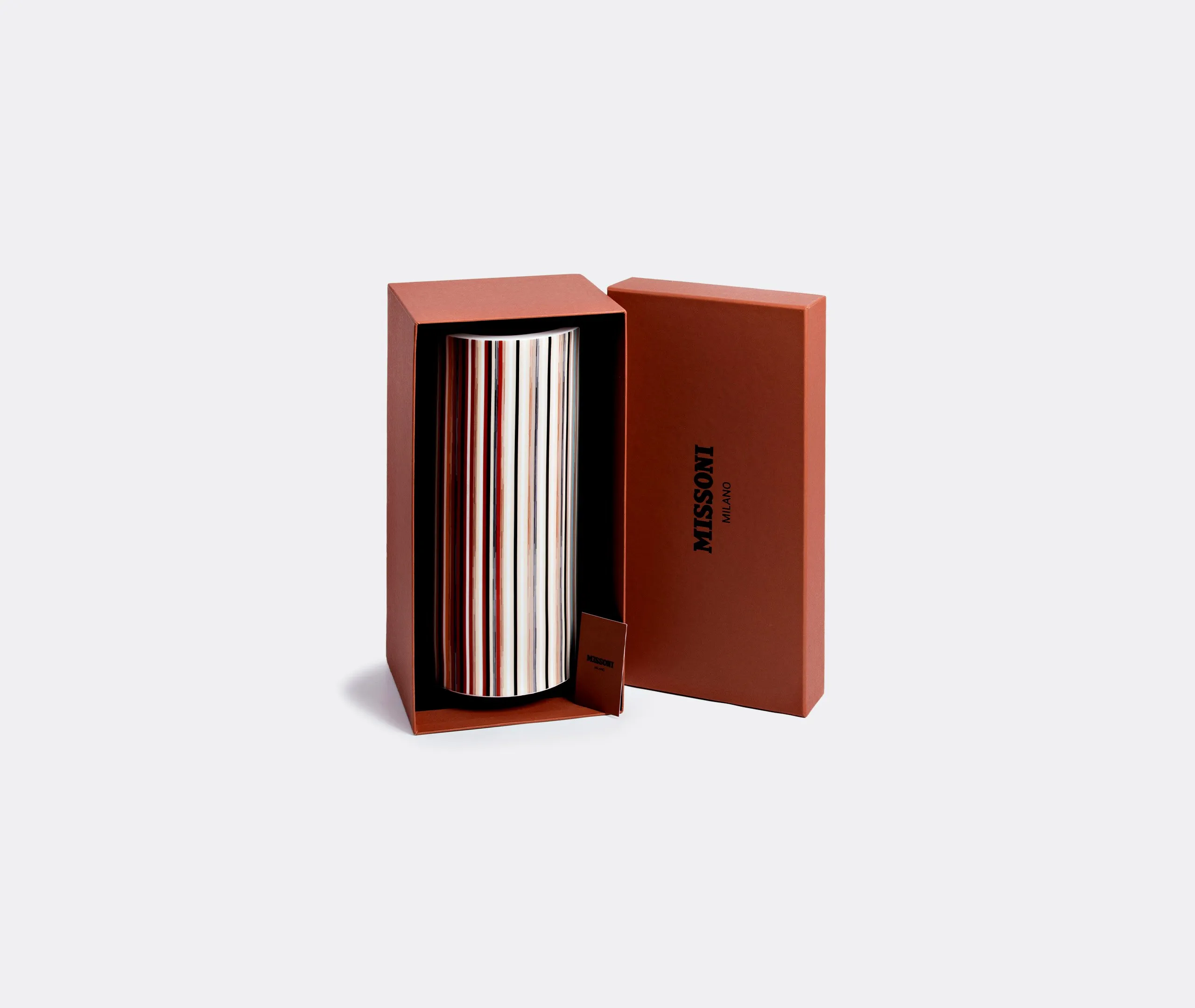 Stripes Jenkins High Vase - Multicolour, Bone China