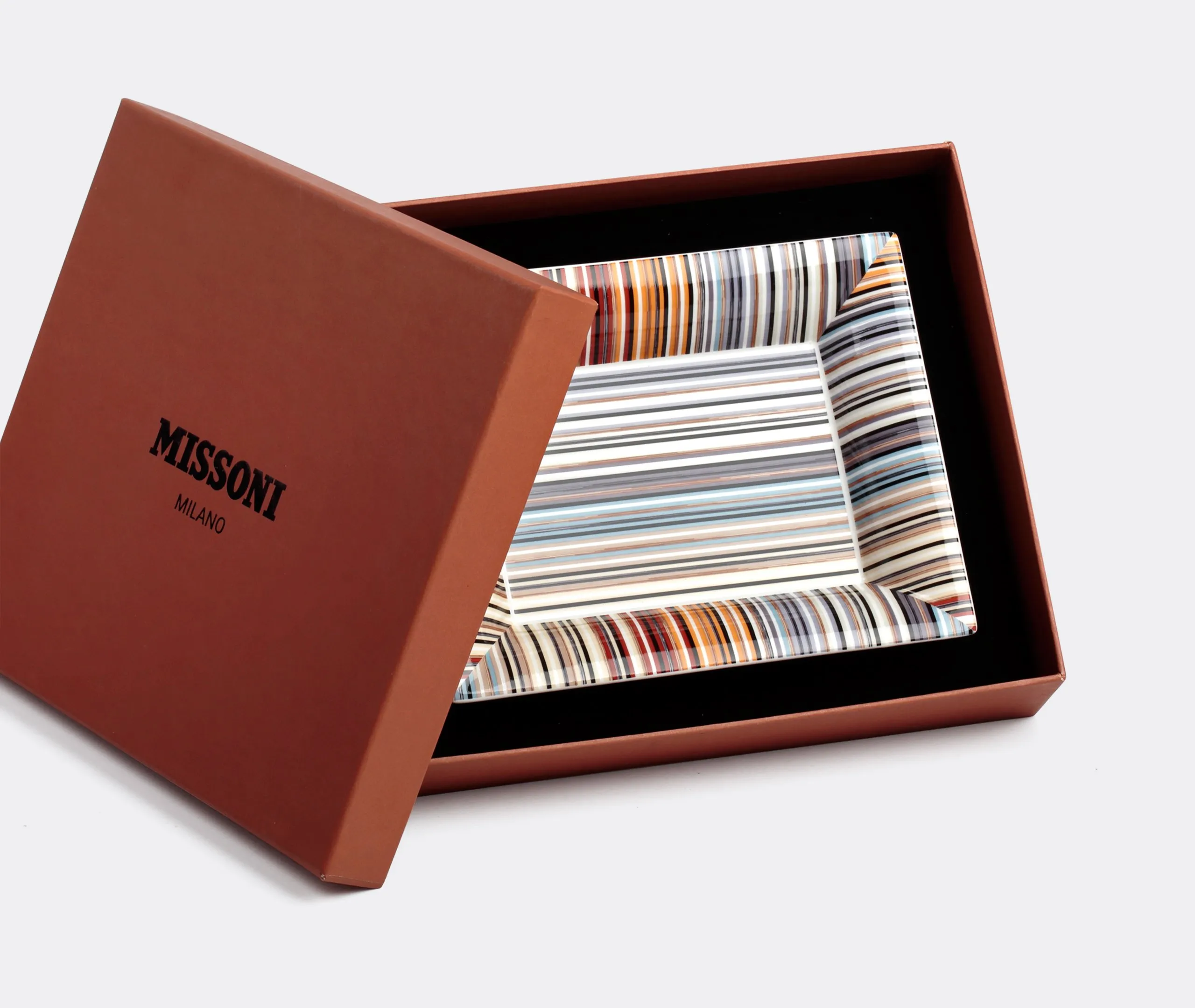 Stripes Jenkins Vide Poche - Multicolour, Bone China