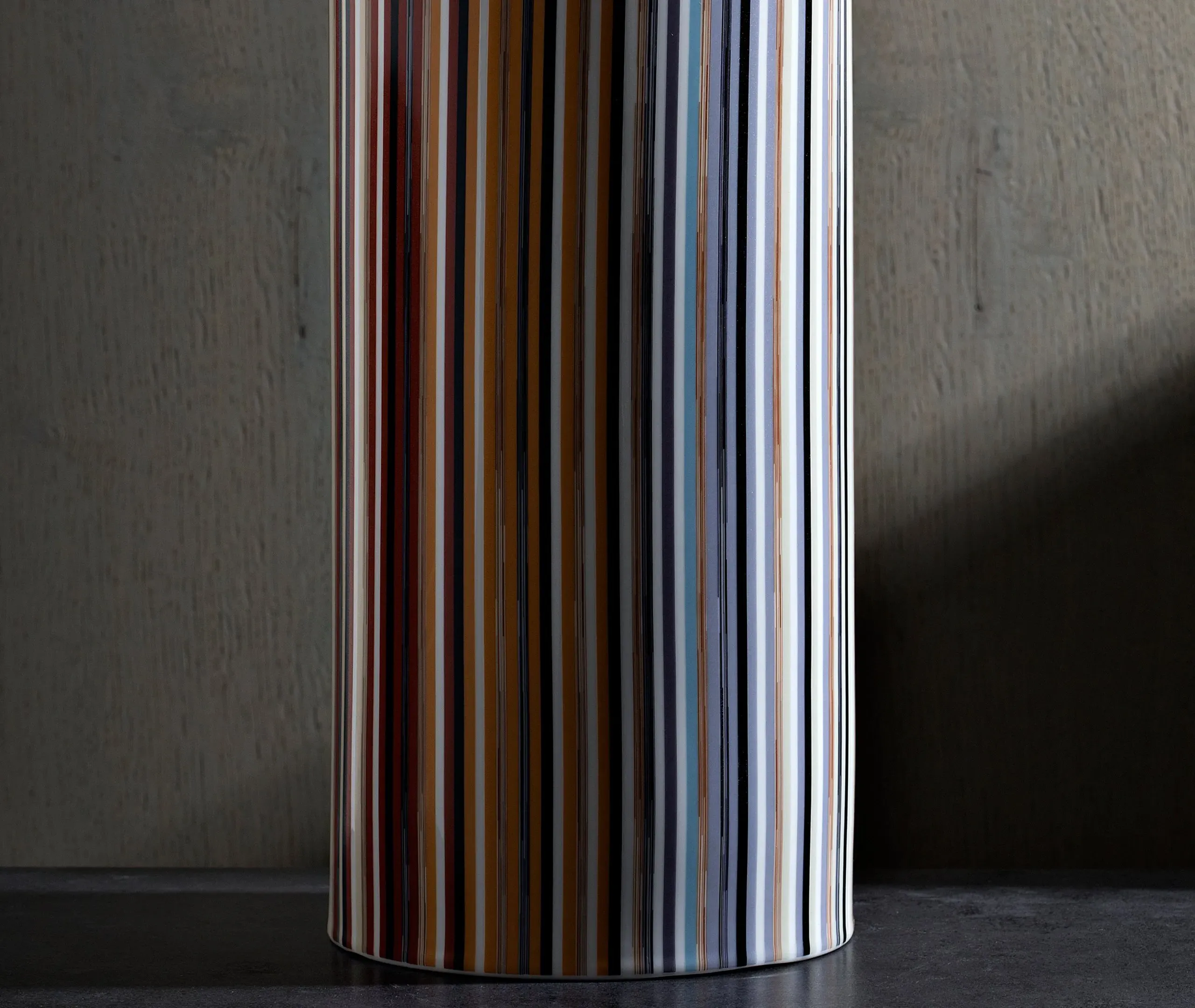 Tall Cylindrical Vase - Multicolour, Bone China