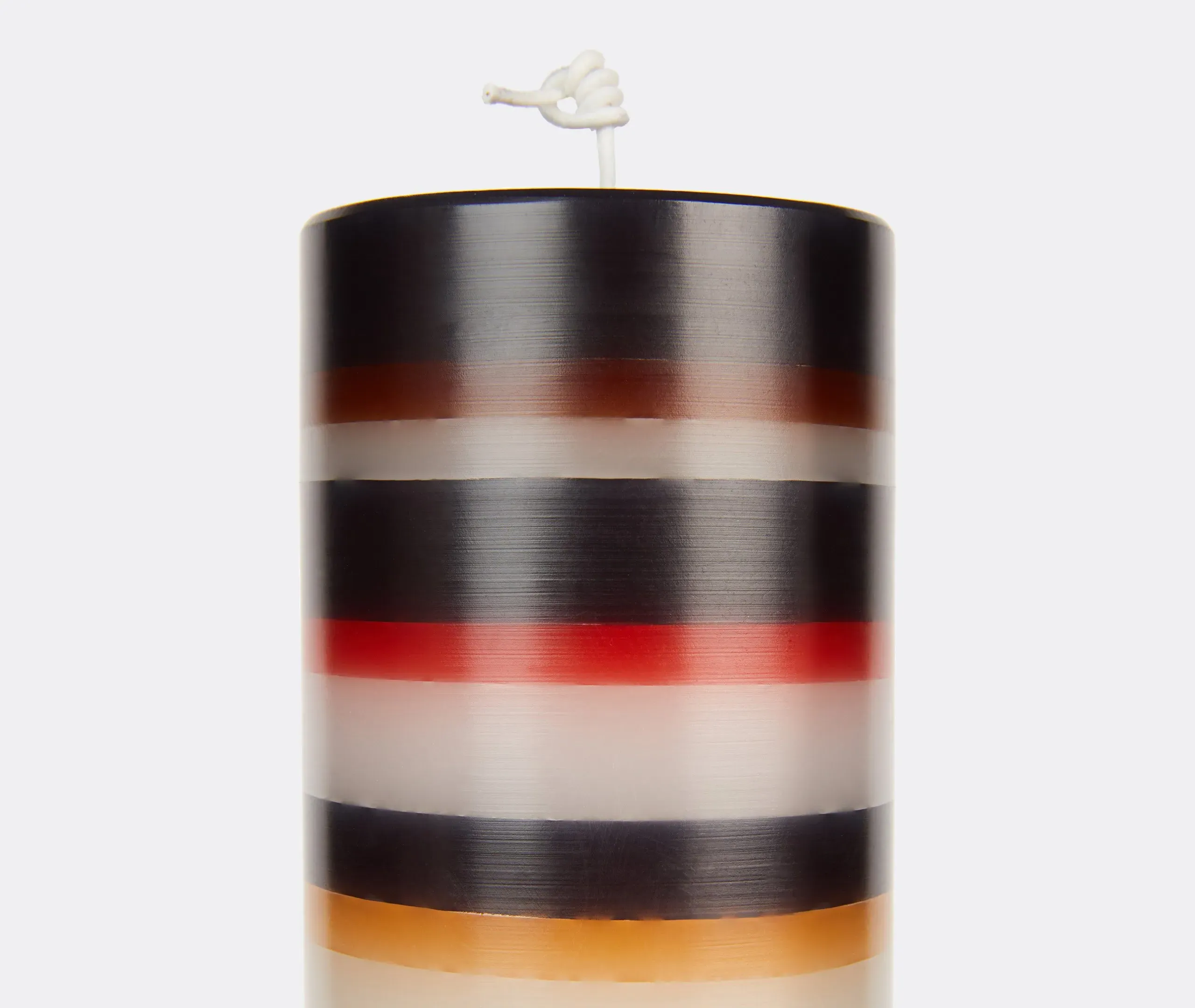 Tall Totem Candle - Black Multicolor, Wax