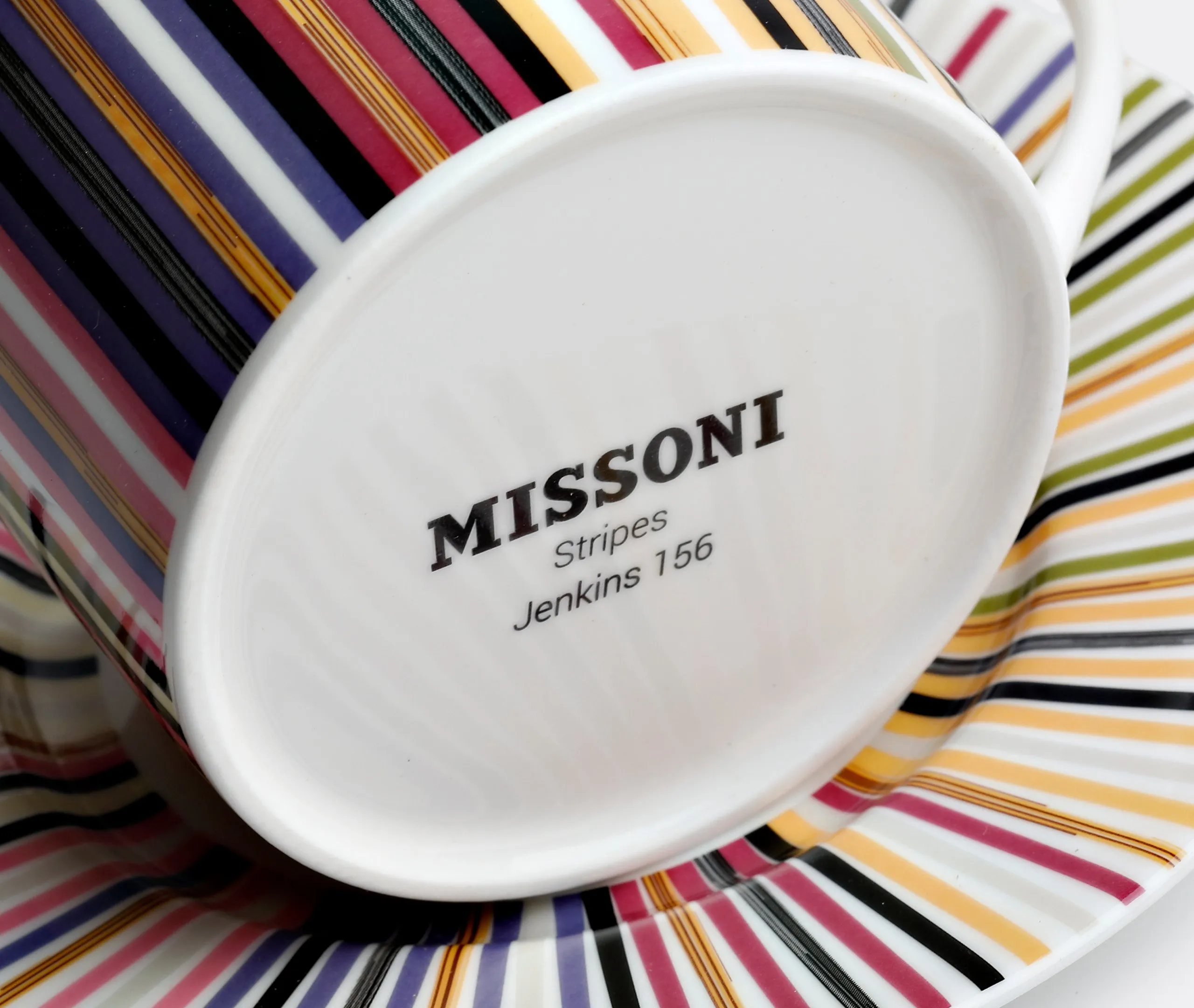 Teacup Set with Saucer - Multicolour, Bone China