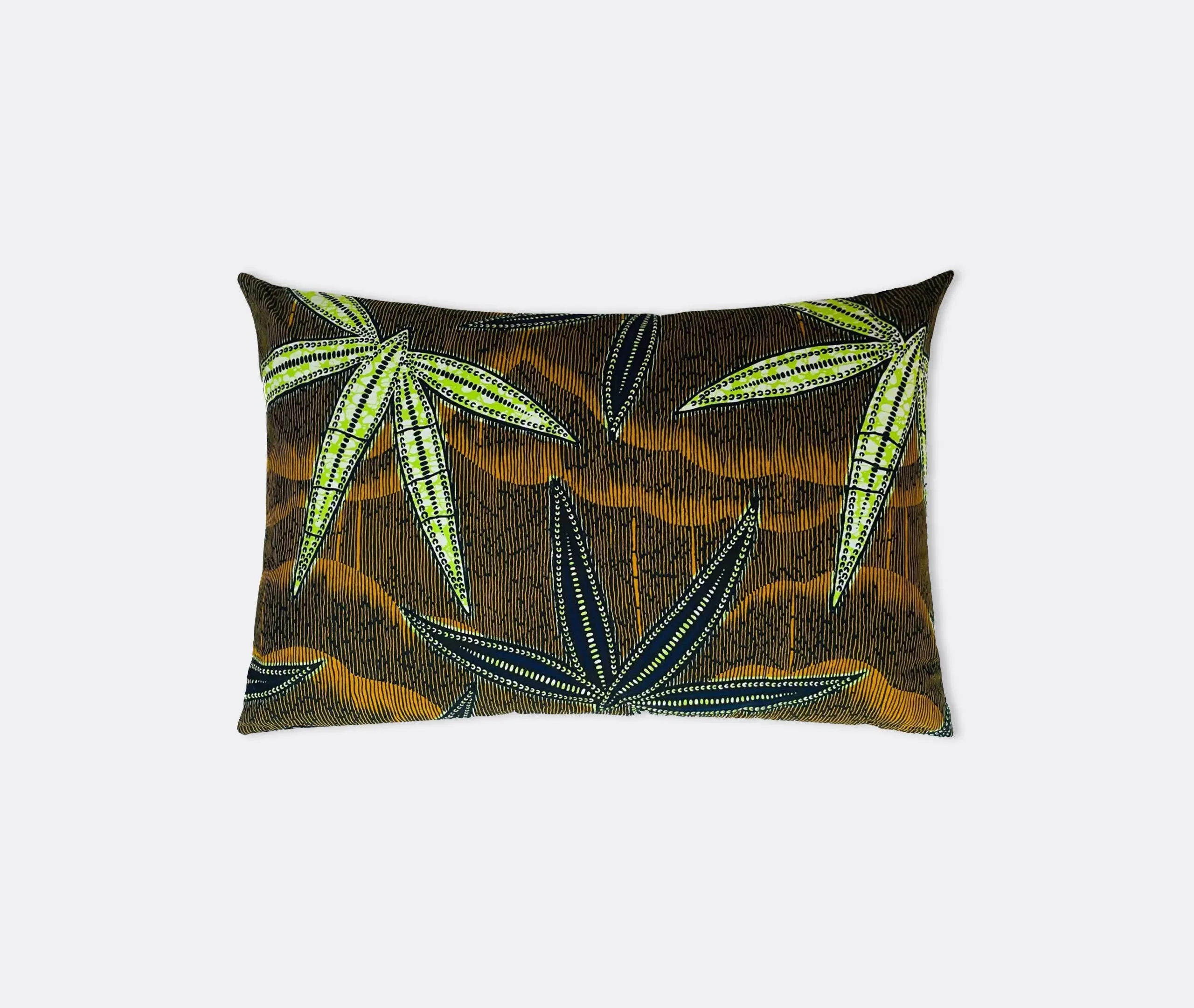 Aloe Vera Pattern Cushion - Multicolor, Cotton image