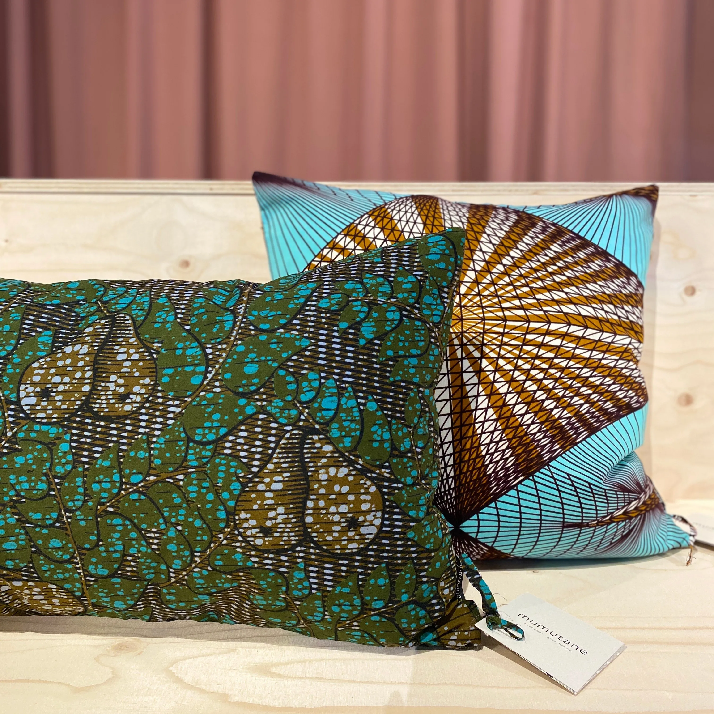 Decorative Cushion with Net Pattern - Multicolor, Cotton
