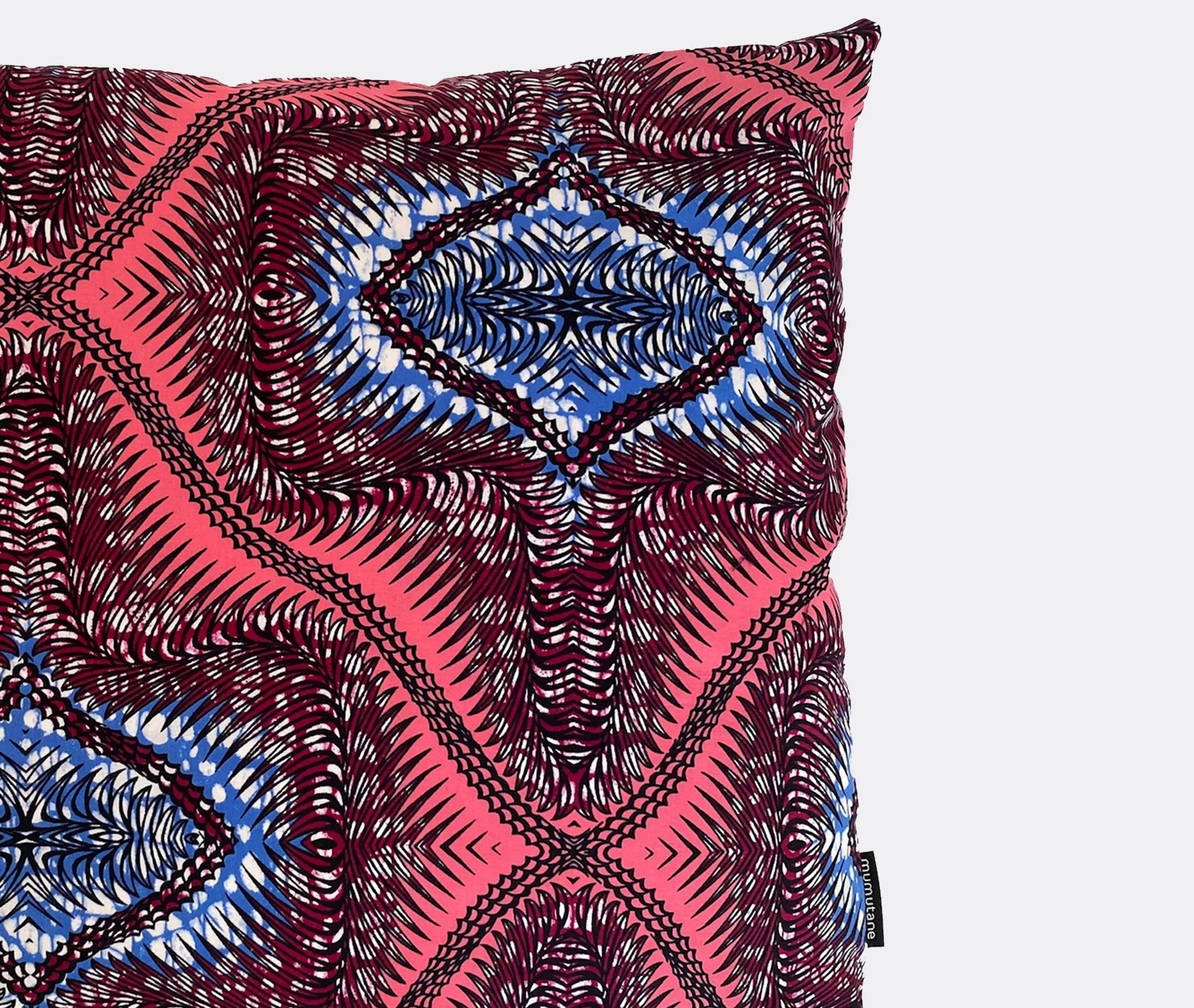 Decorative Cushion with Pattern - Multicolor, Cotton