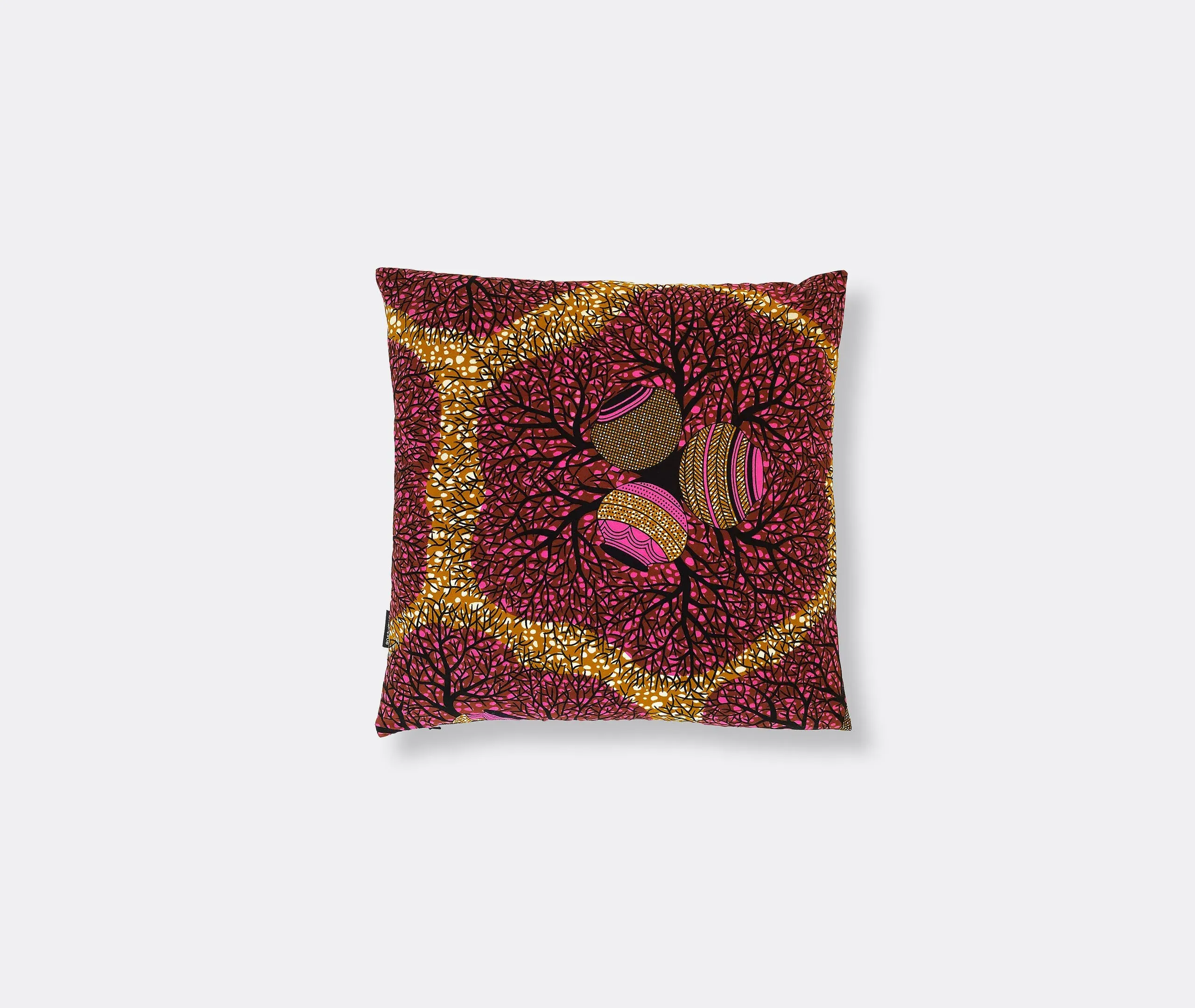 Decorative Cushion with Pottery Design - Multicolor, Cotton