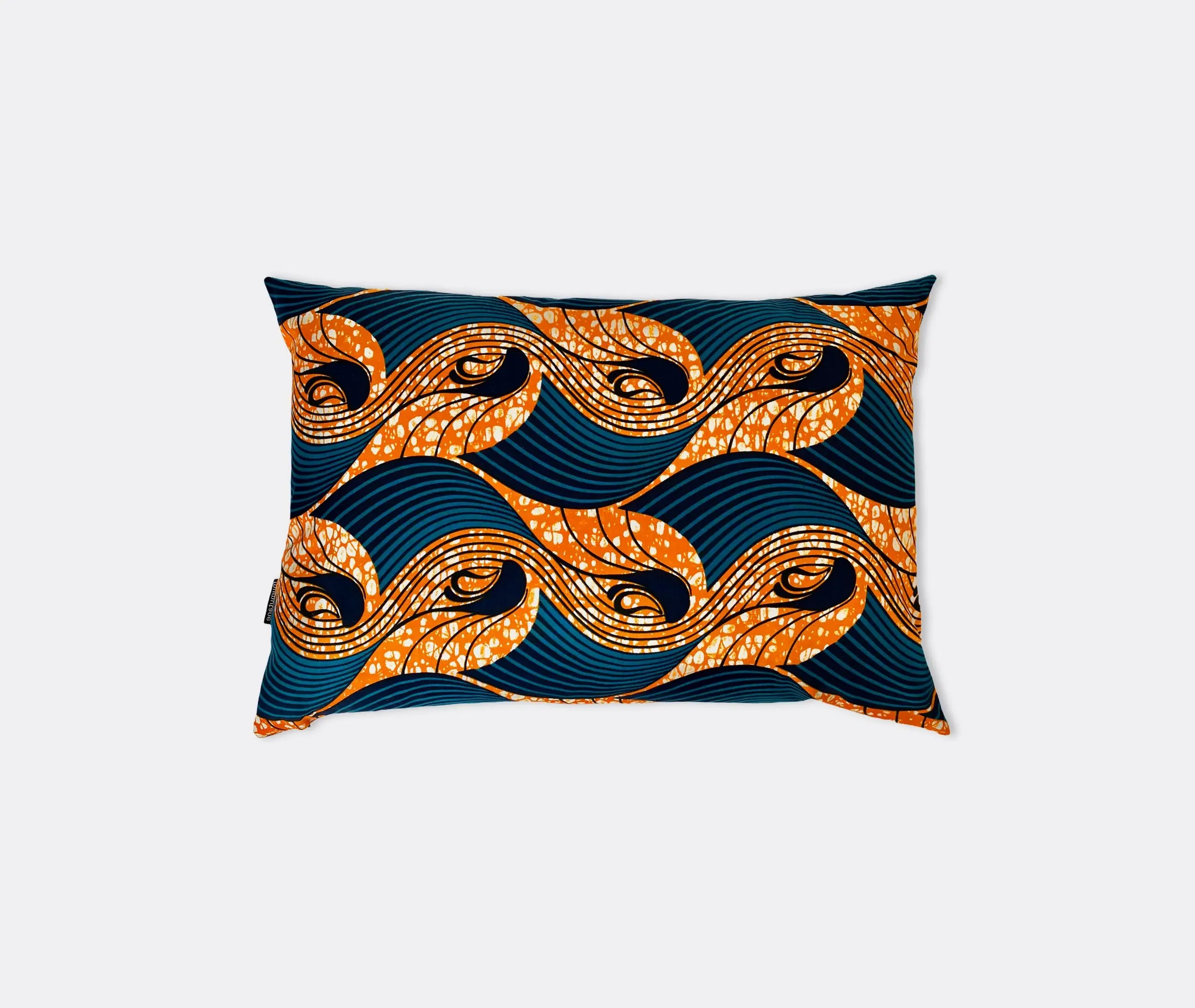 Wave Pattern Cushion - Multicolor, Cotton