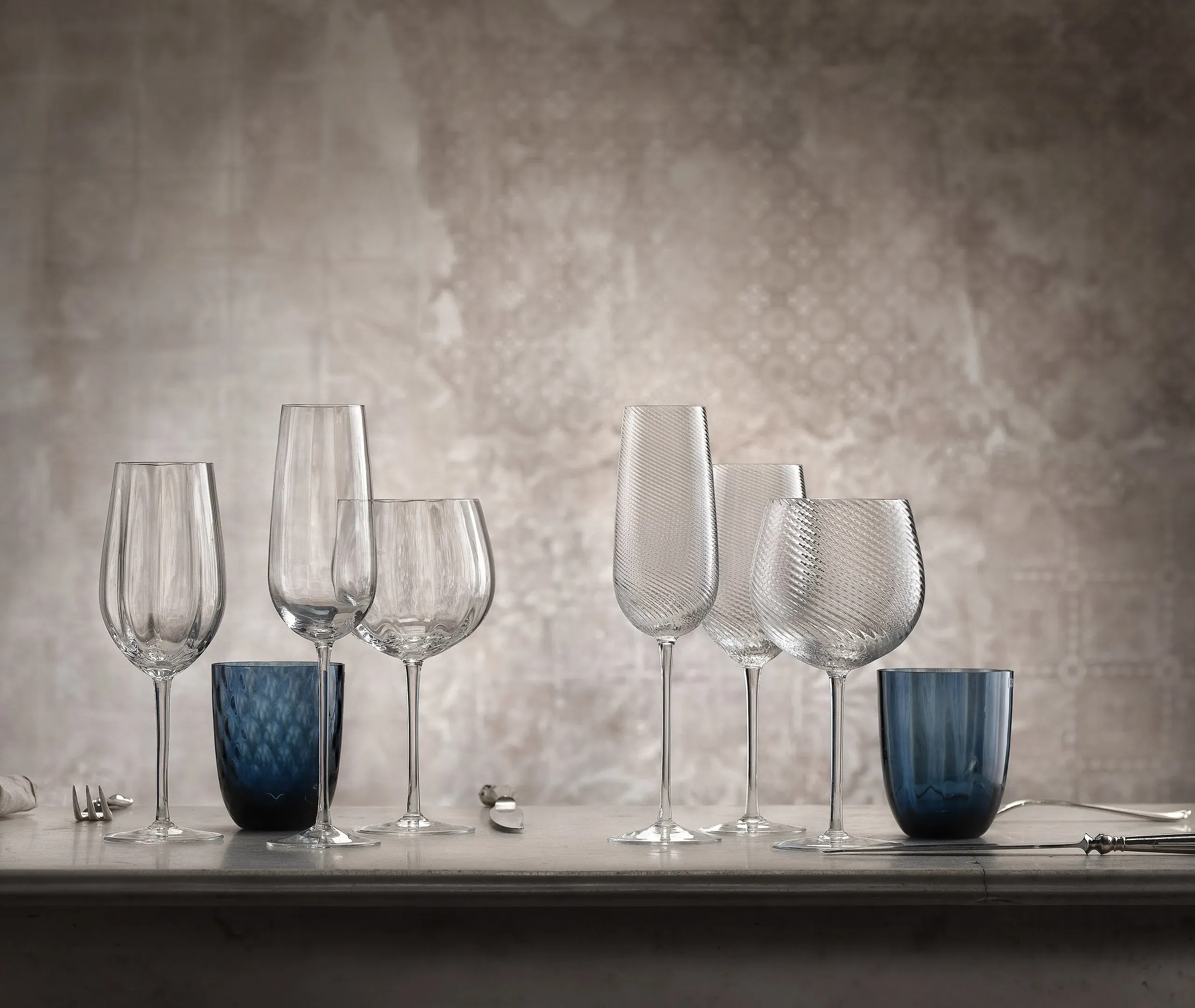 6-Piece Water Glass Set - Clear, Glass