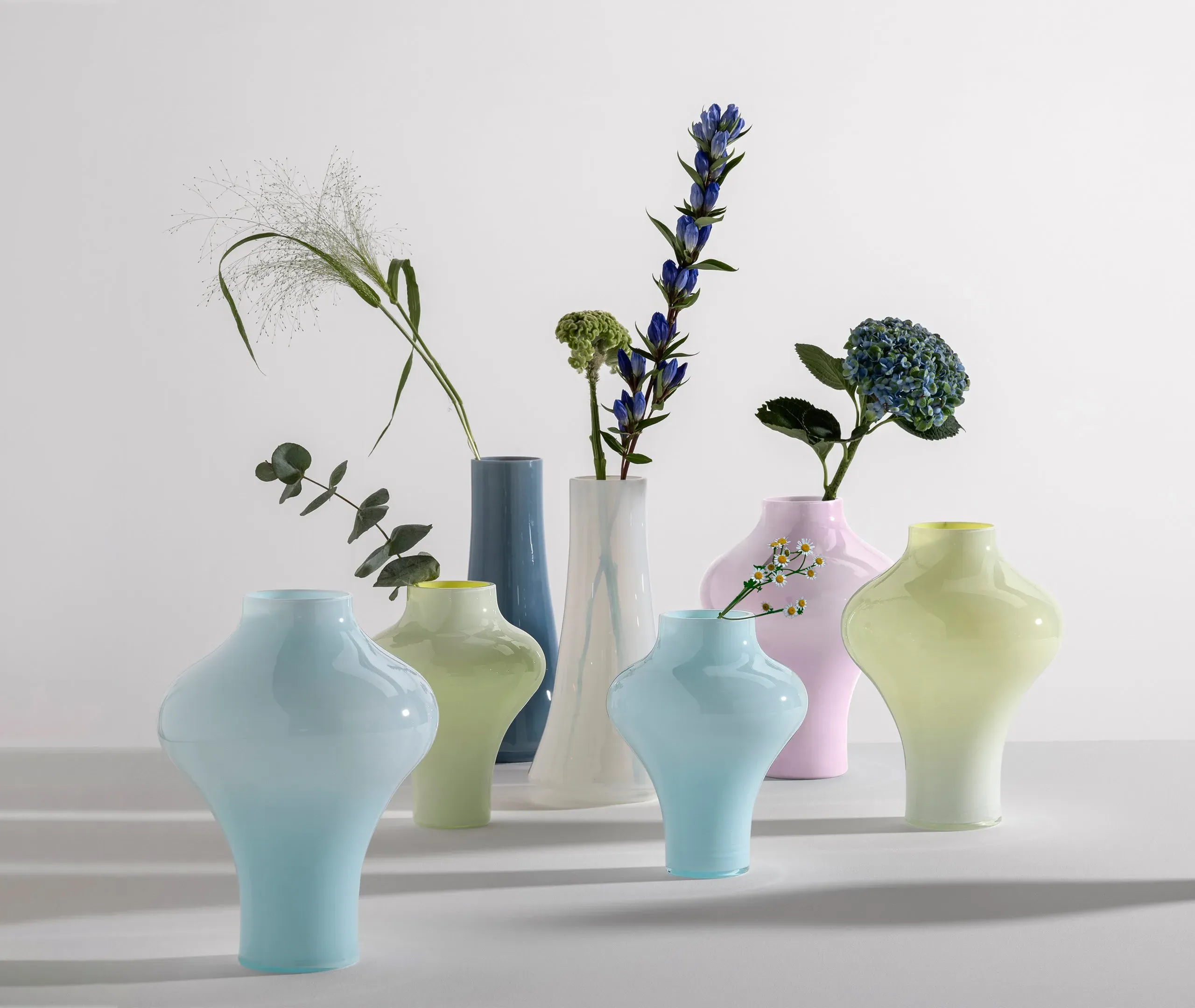 AS16 Vase - Opaline Sky Blue, Murano Glass