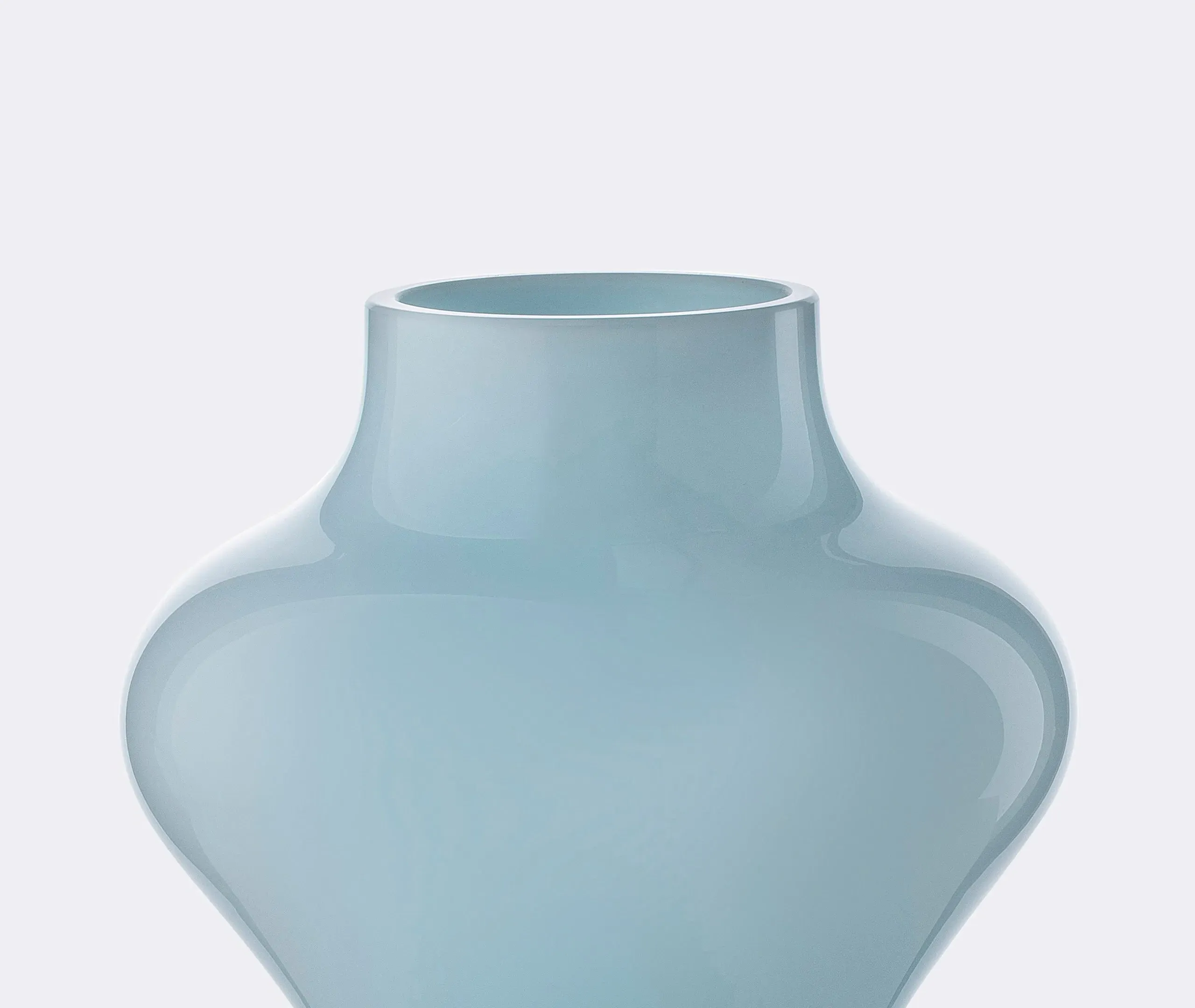 AS17 Vase - Opaline Sky Blue, Murano Glass