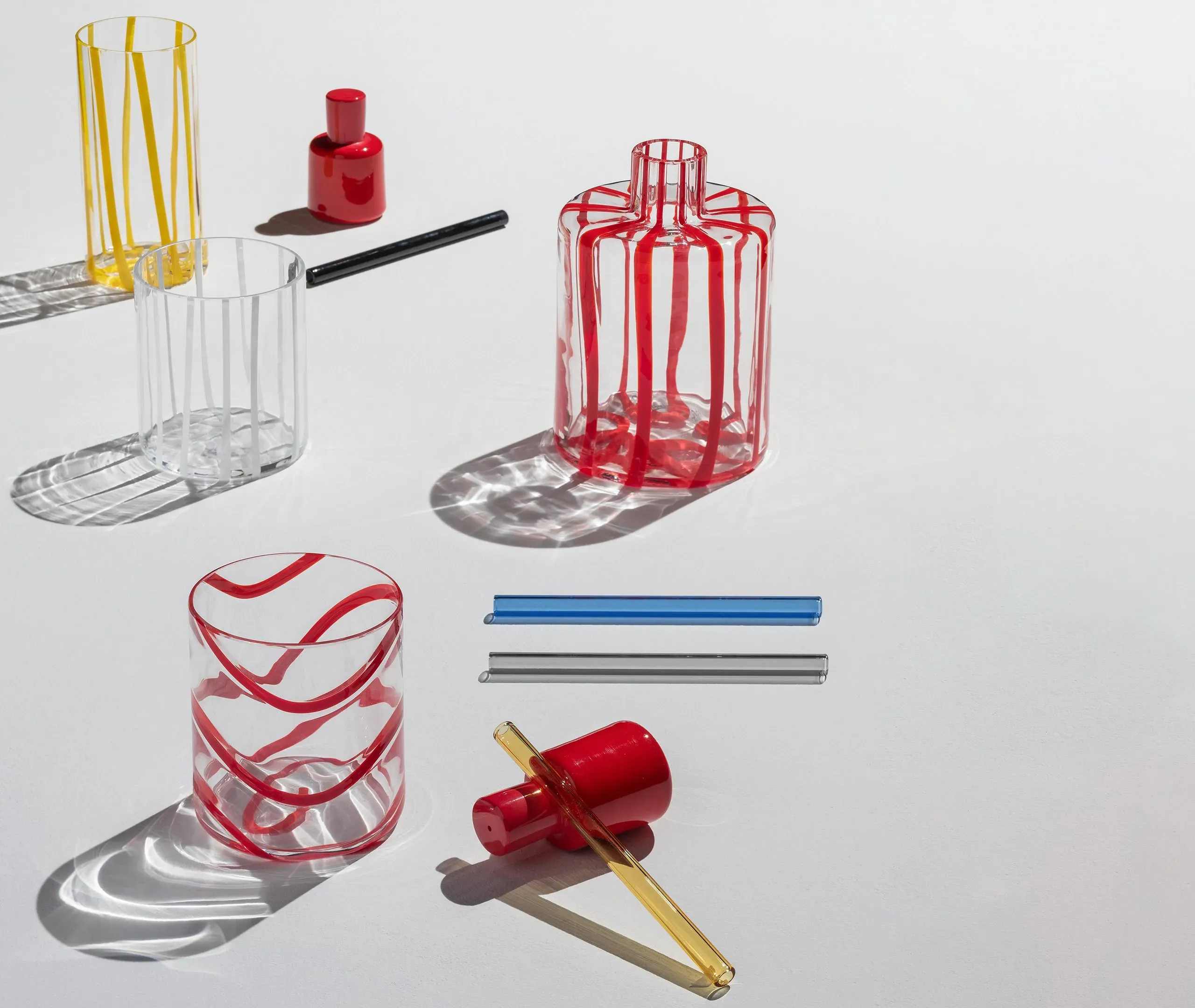 Cyrcus Highball Glass - Sunflower Yellow, Murano Glass