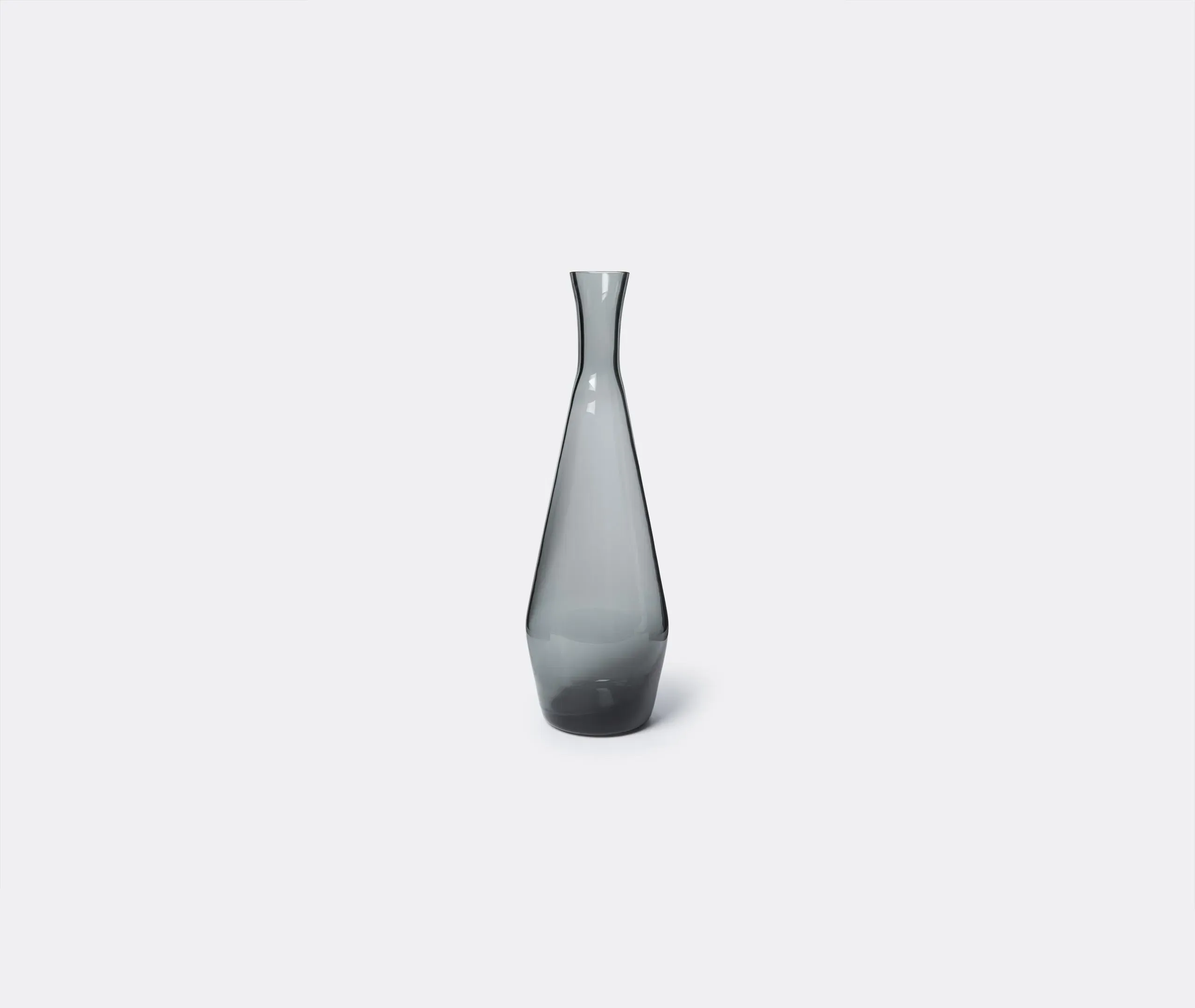Decorative Bottle with Geometric Design - Grey, Glass