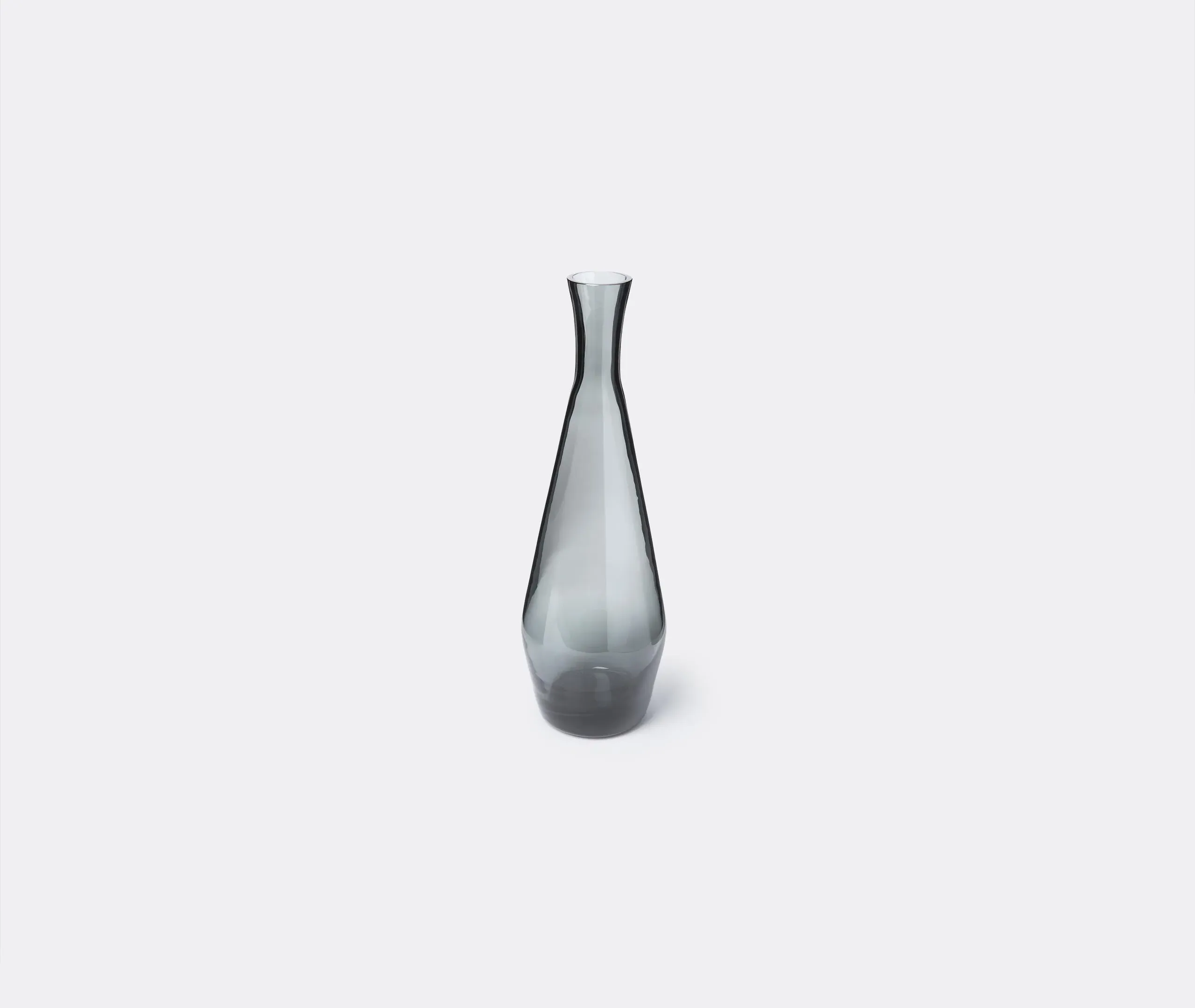 Decorative Bottle with Geometric Design - Grey, Glass