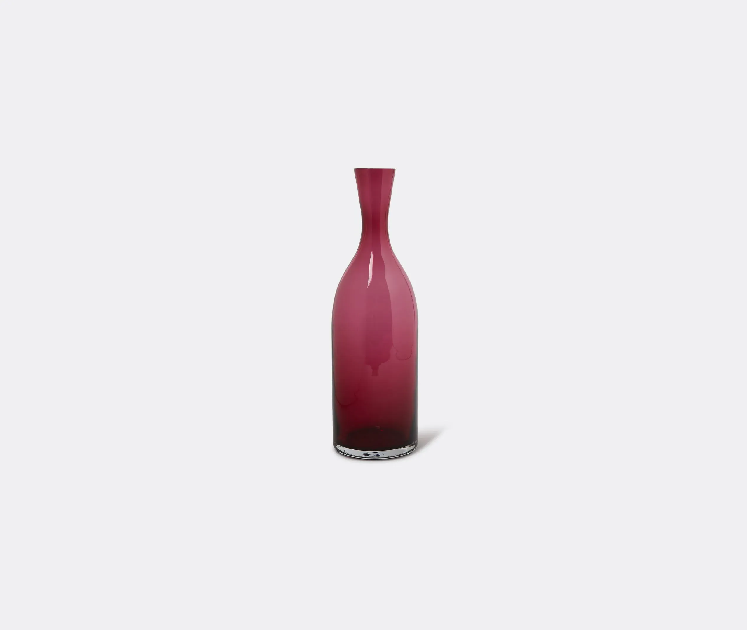 Decorative Bottle with Geometric Design - Red, Glass