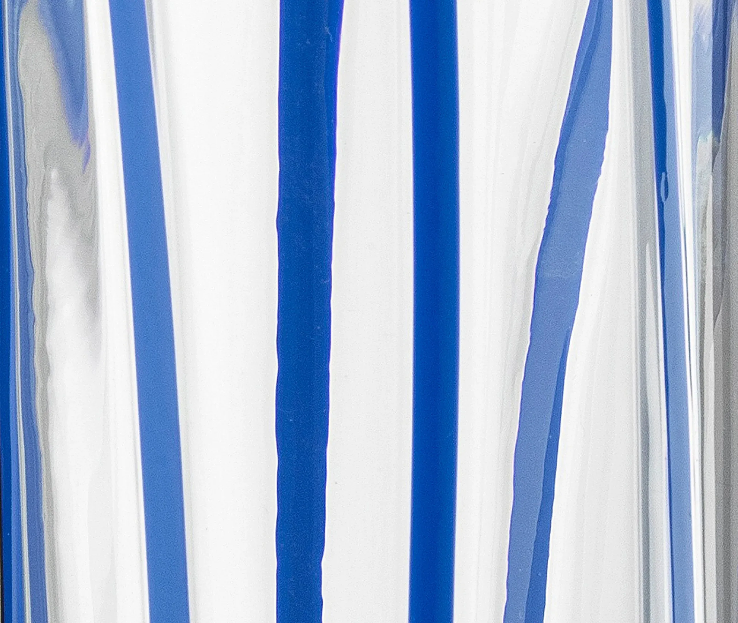 Highball Glass with Stripes - Blue, Murano Glass