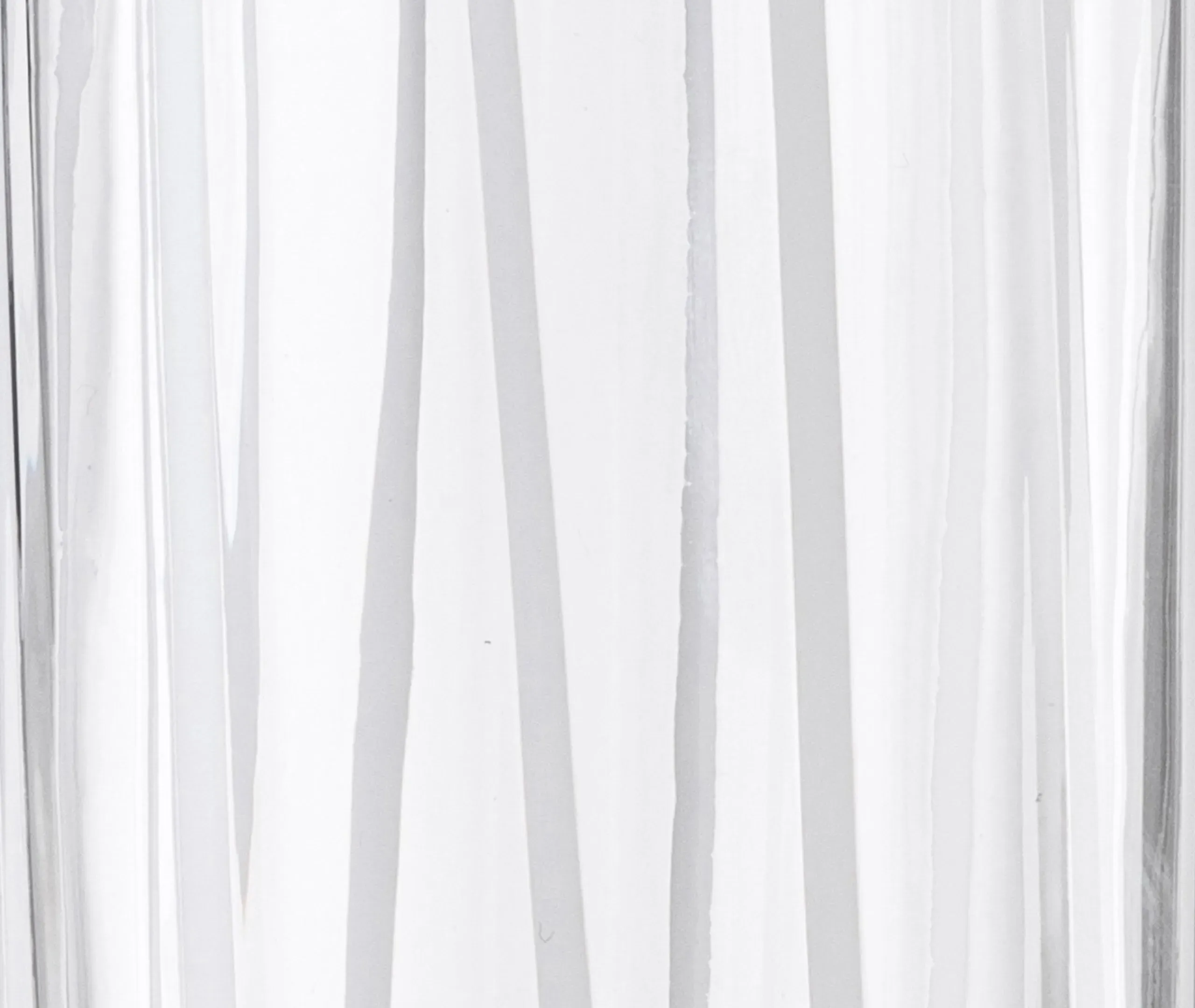 Highball Glass with Stripes - White, Murano Glass
