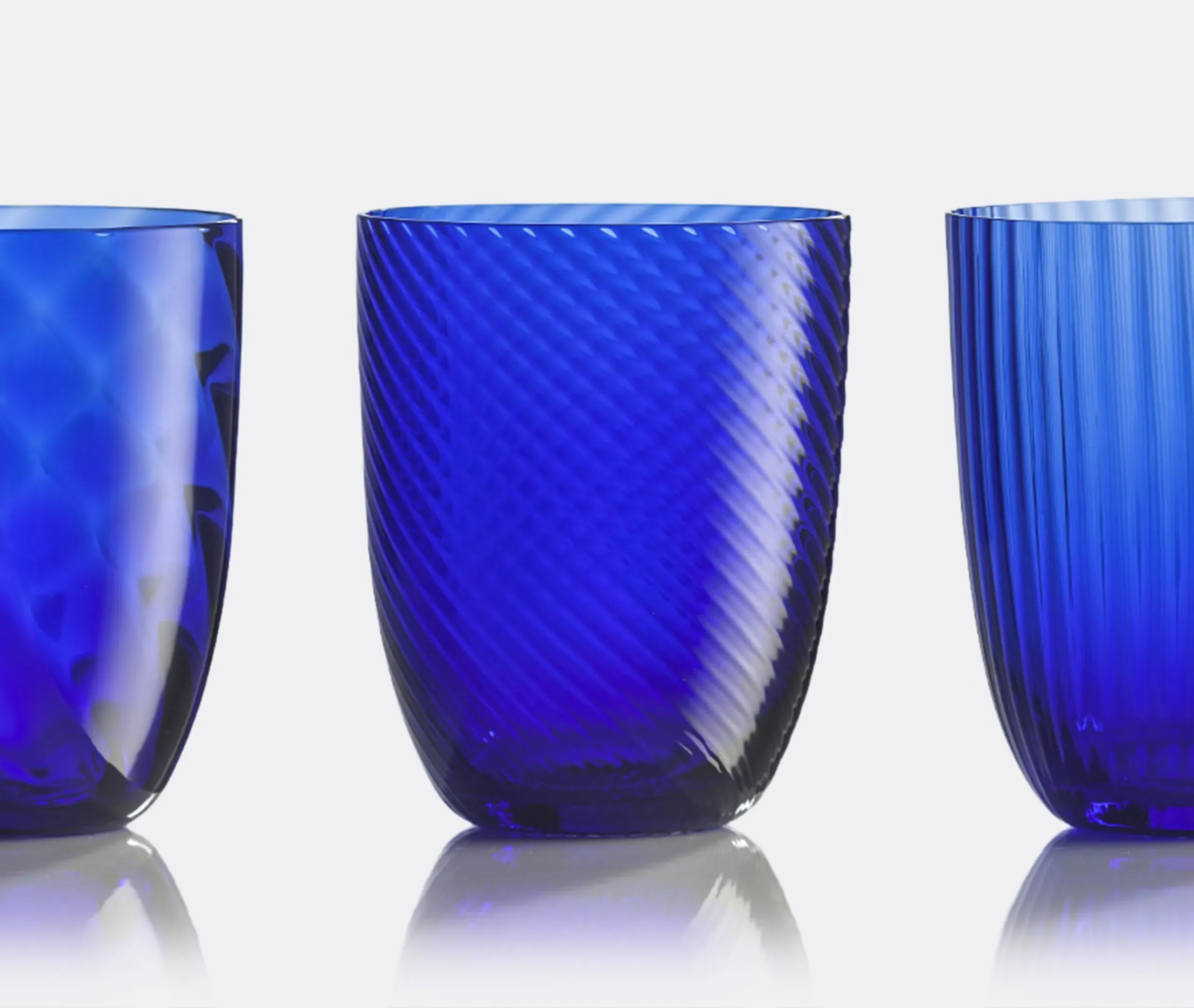 Idra Water Glass Set of Six - Blue