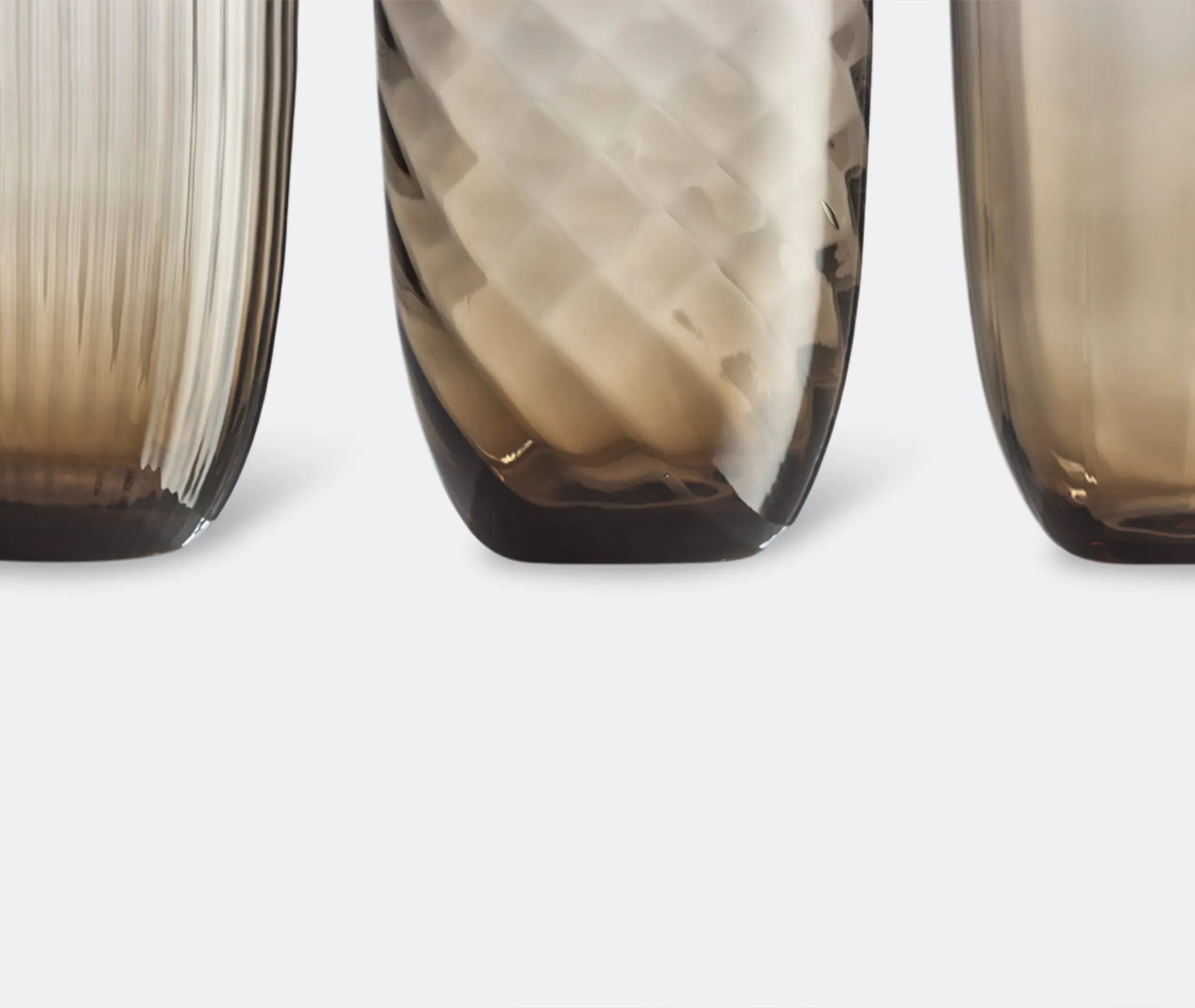 Idra Water Glass Set of Six - Brown