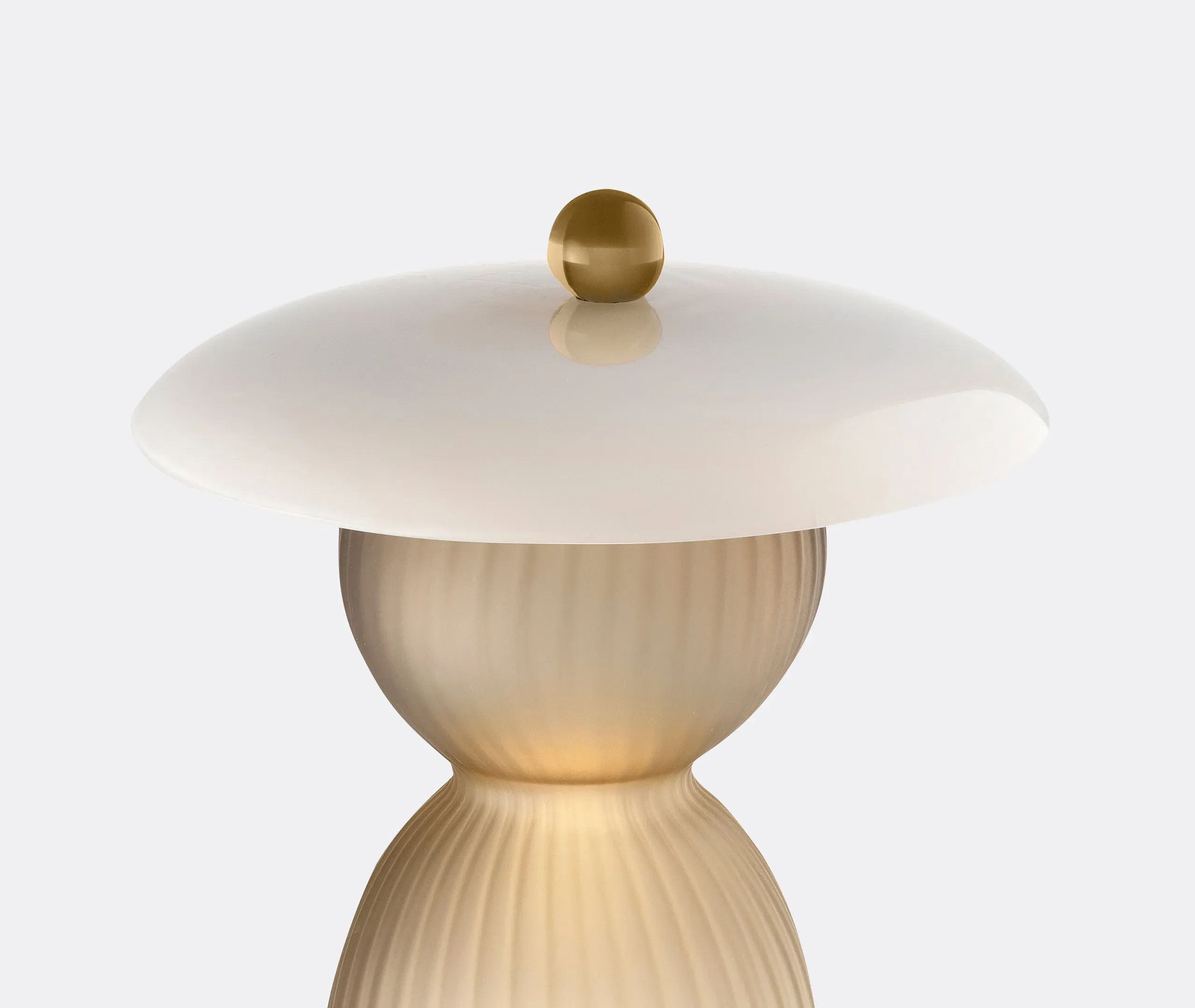 Jingasa Table Lamp - Fumé Brown, Murano Glass alternate view