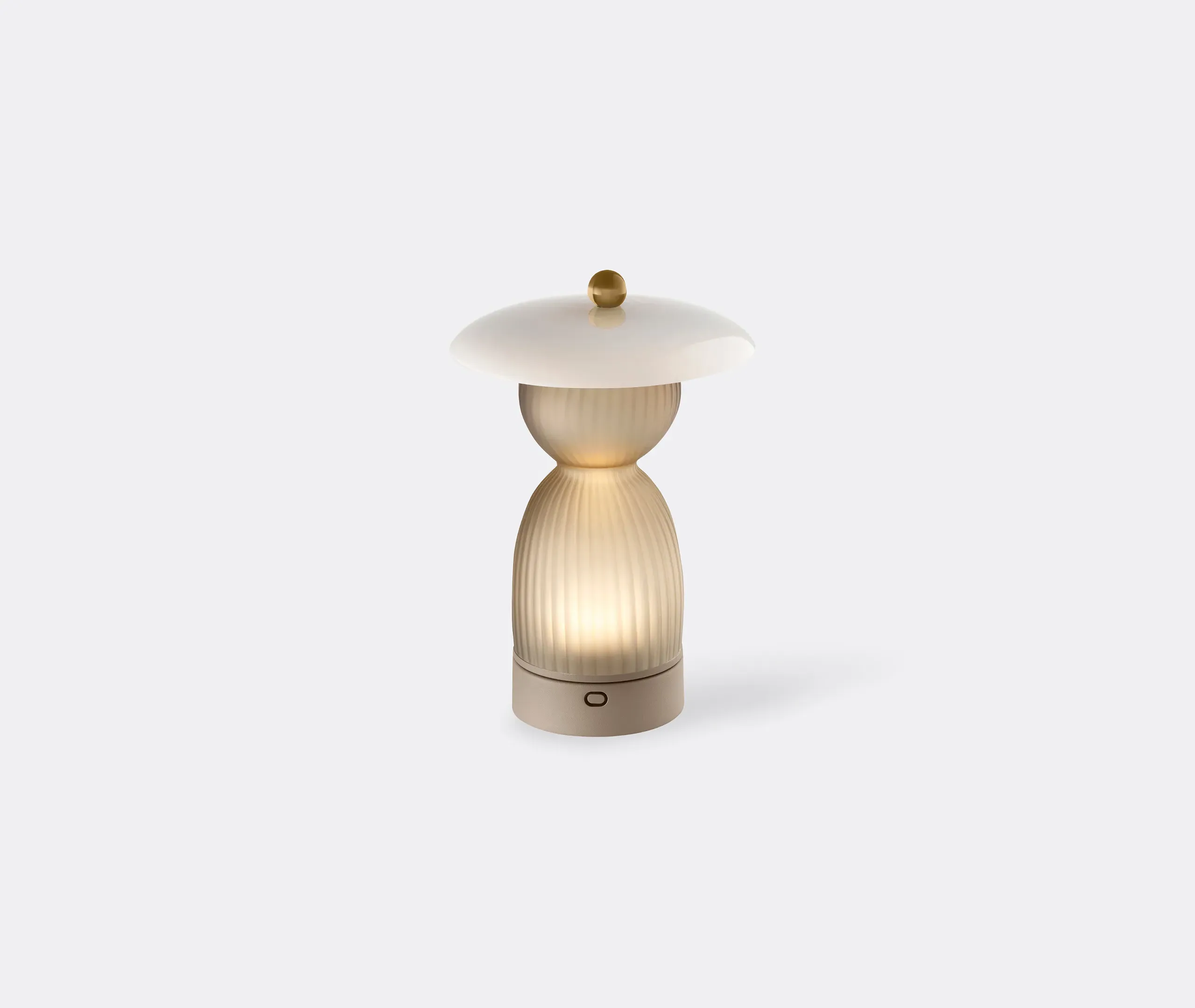 Jingasa Table Lamp - Fumé Brown, Murano Glass product