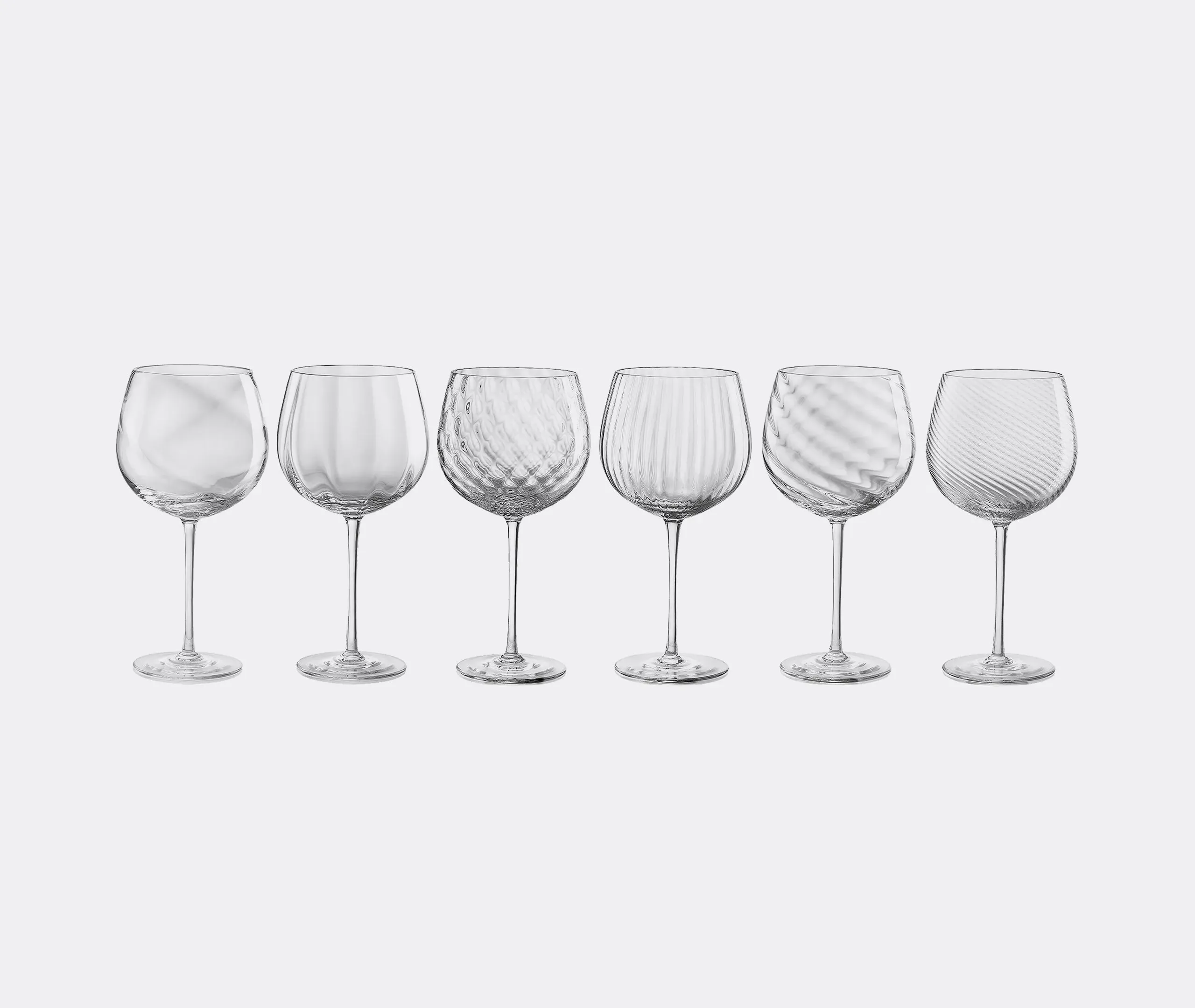 Wine Glass Set of 6 - Clear, Glass image