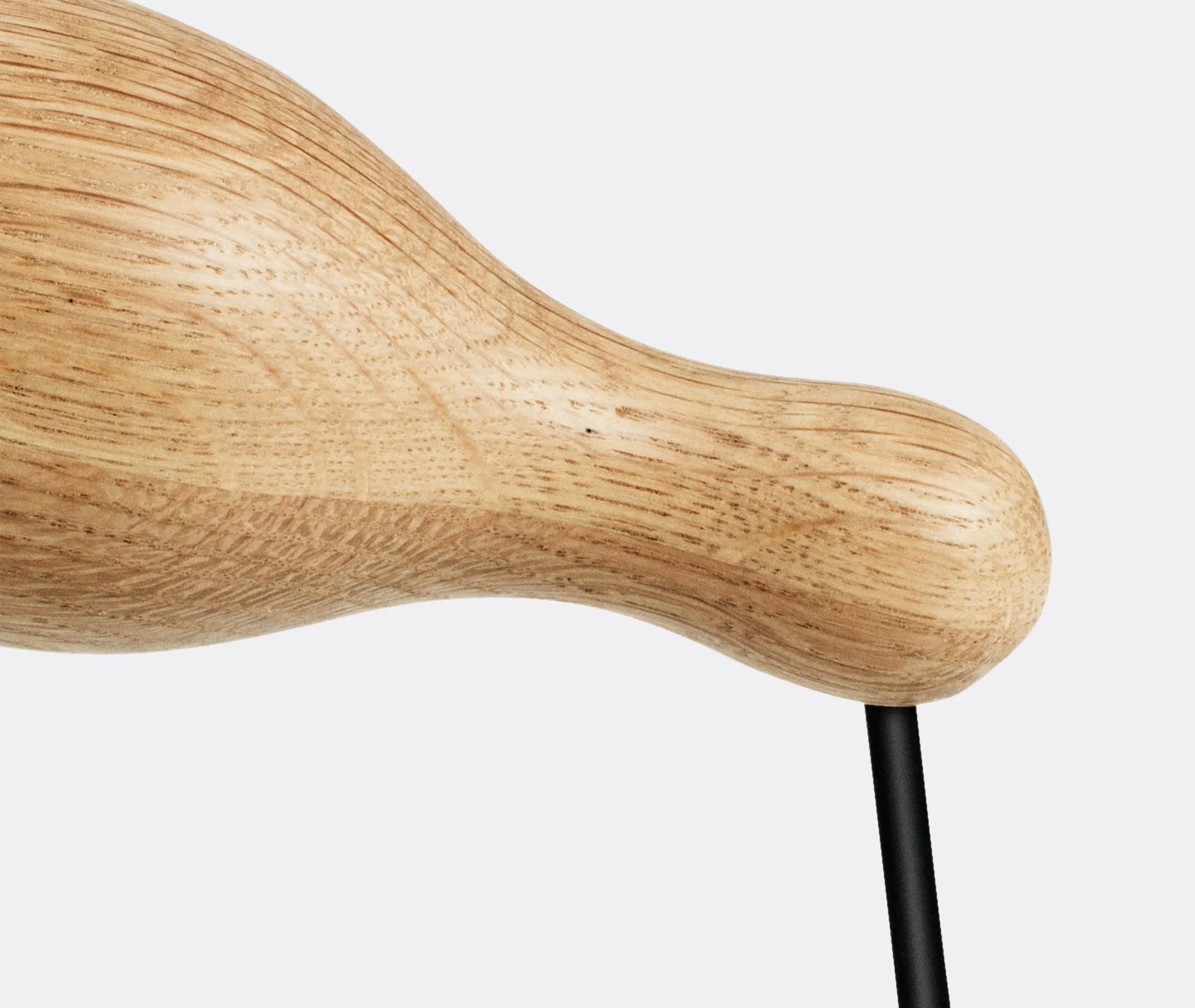 Large Decorative Bird Sculpture - Beige, Oak