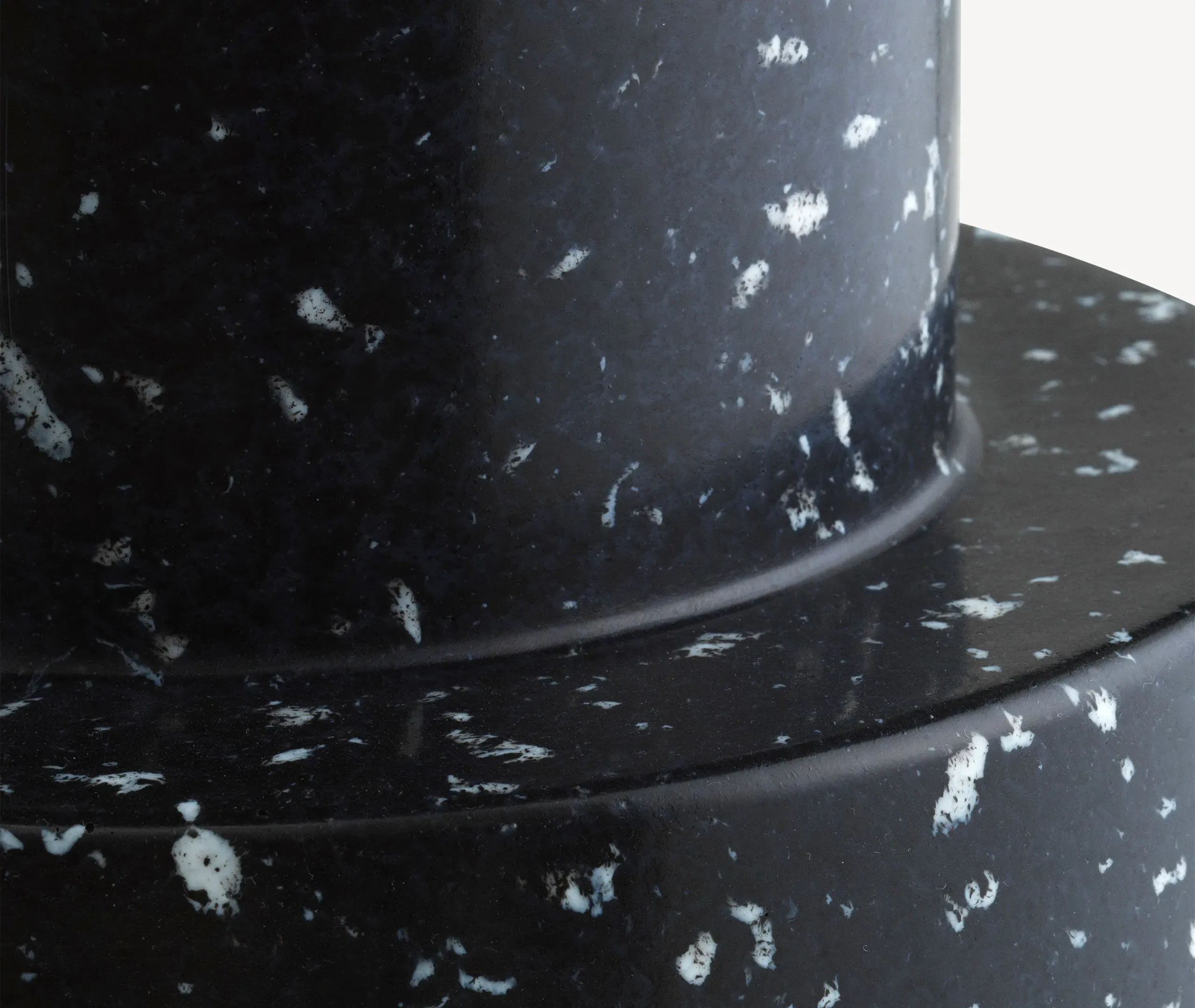 Low Stool - Black, Recycled Plastic