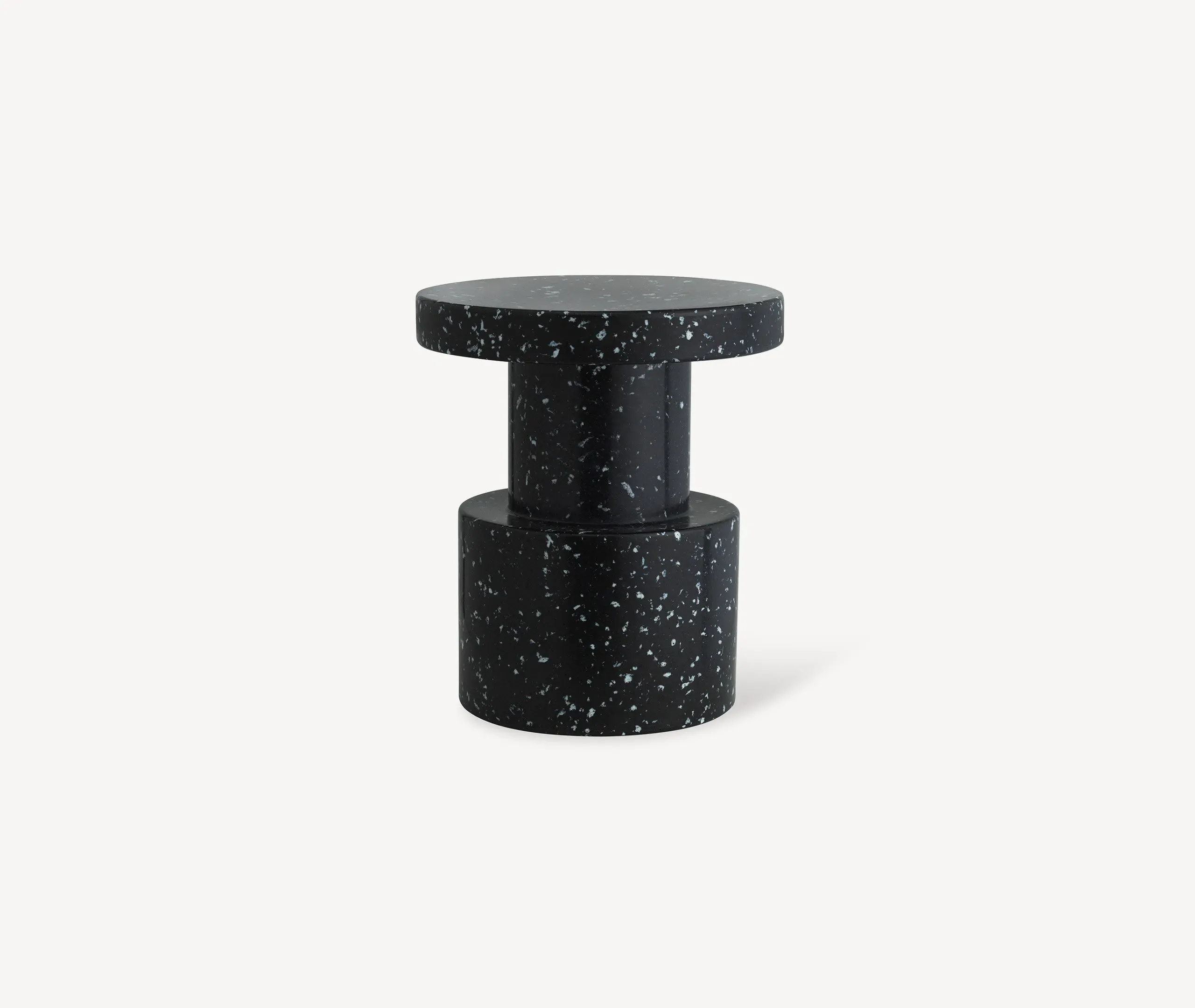 Low Stool - Black, Recycled Plastic