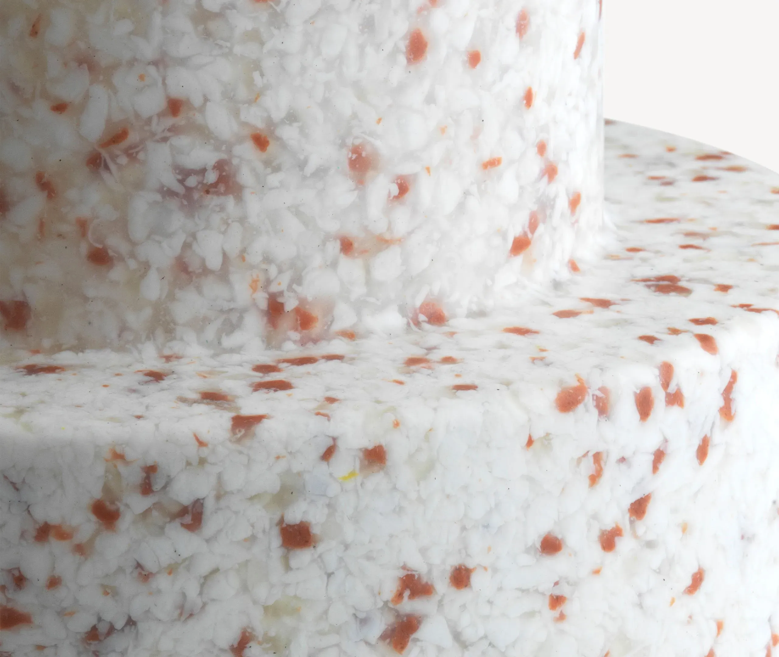 Low Stool - White, Recycled Plastic